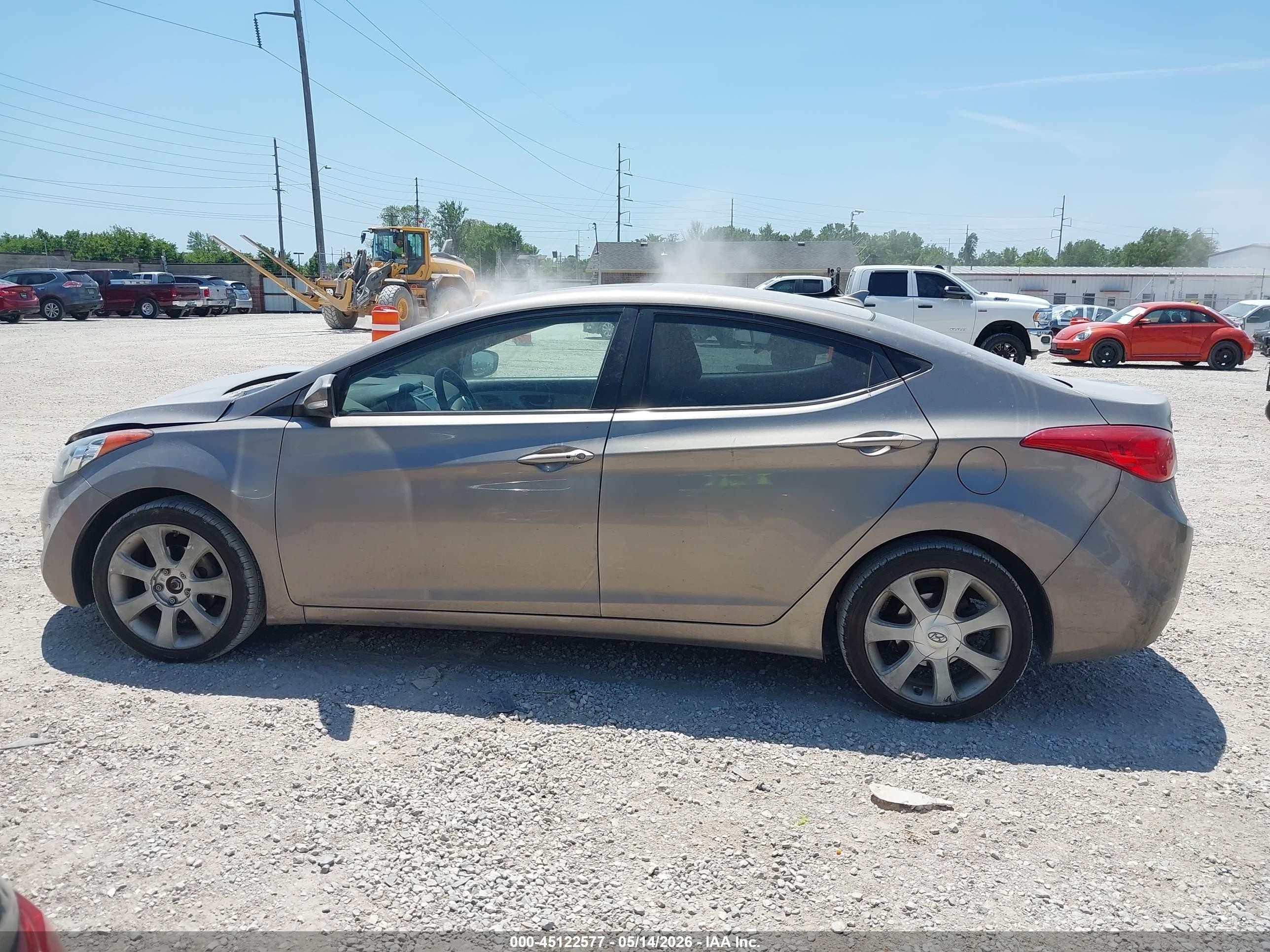 2012 Hyundai Elantra Limited Серебряный vin: 5NPDH4AE8CH107431