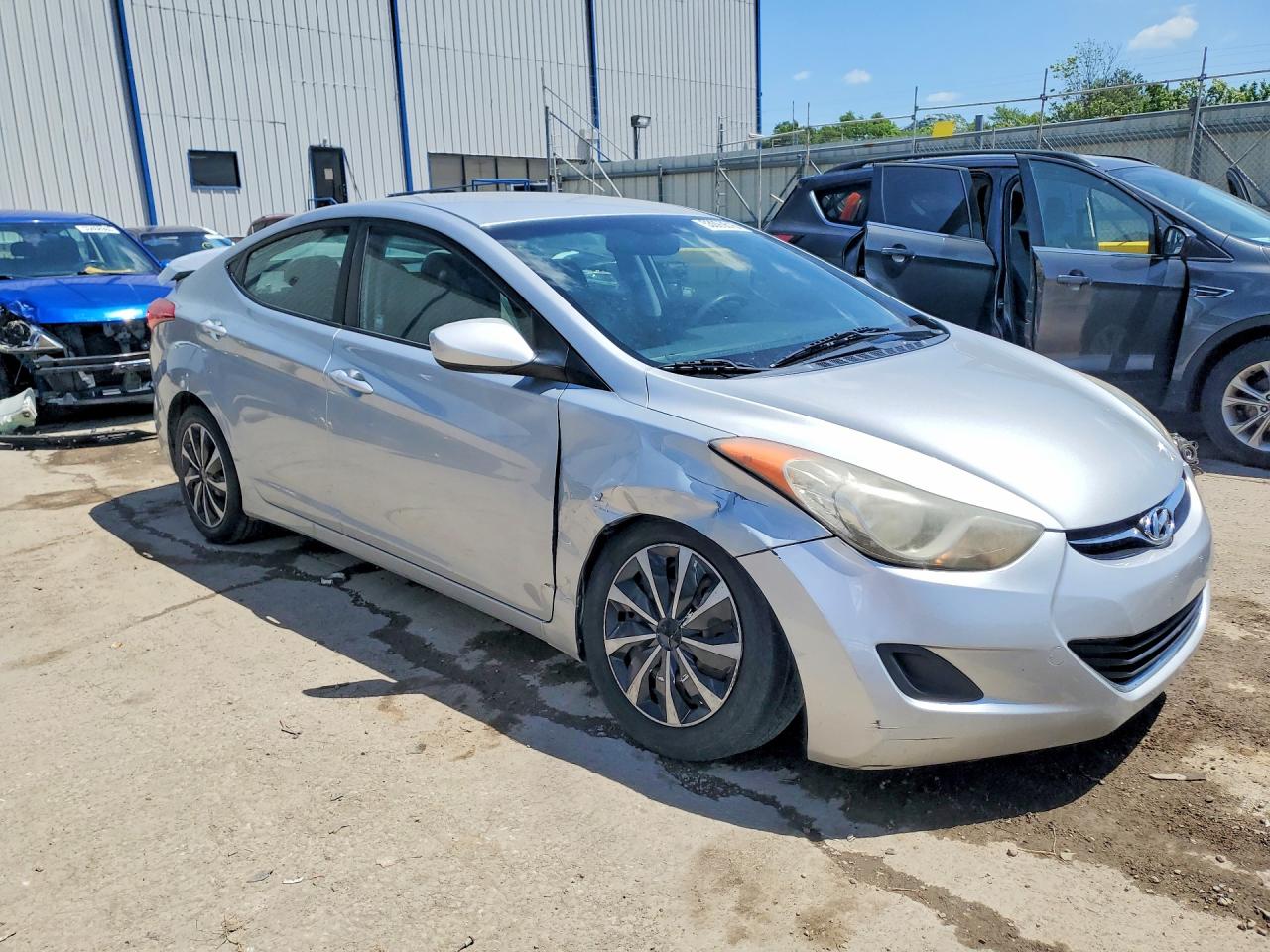 2012 Hyundai Elantra Gls Silver vin: 5NPDH4AE8CH126948