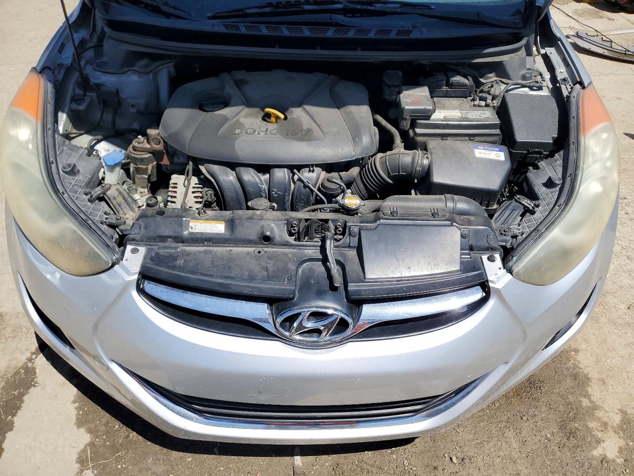2012 Hyundai Elantra Gls Silver vin: 5NPDH4AE8CH126948