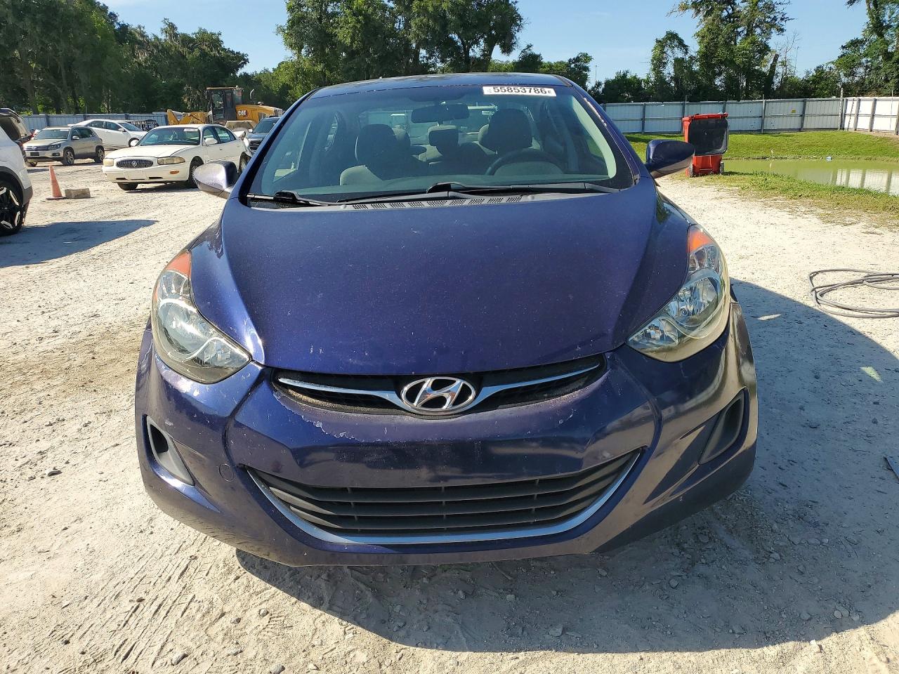 2012 Hyundai Elantra Gls Blue vin: 5NPDH4AE8CH128733