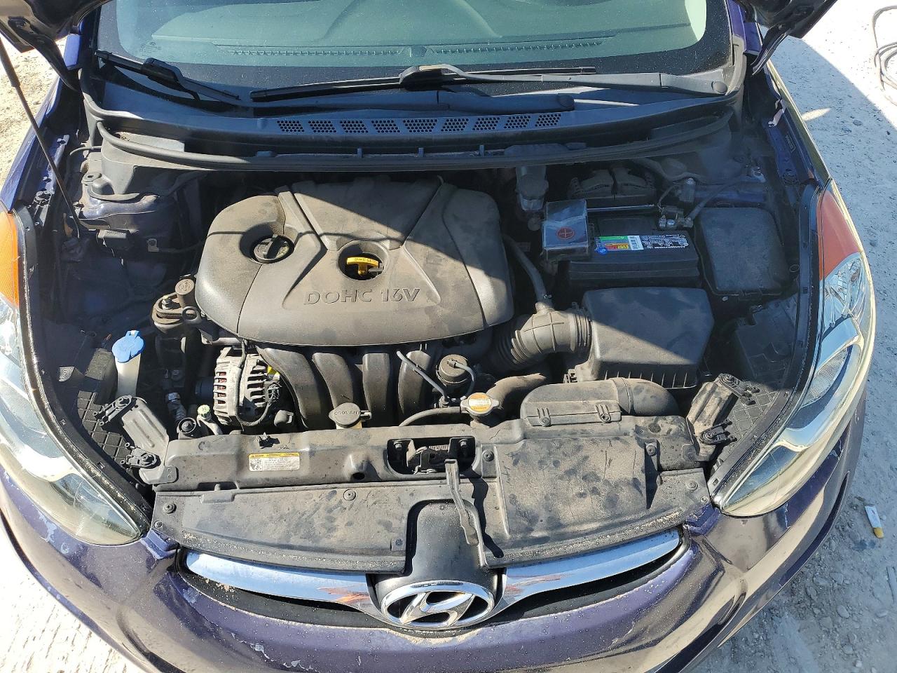2012 Hyundai Elantra Gls Blue vin: 5NPDH4AE8CH128733