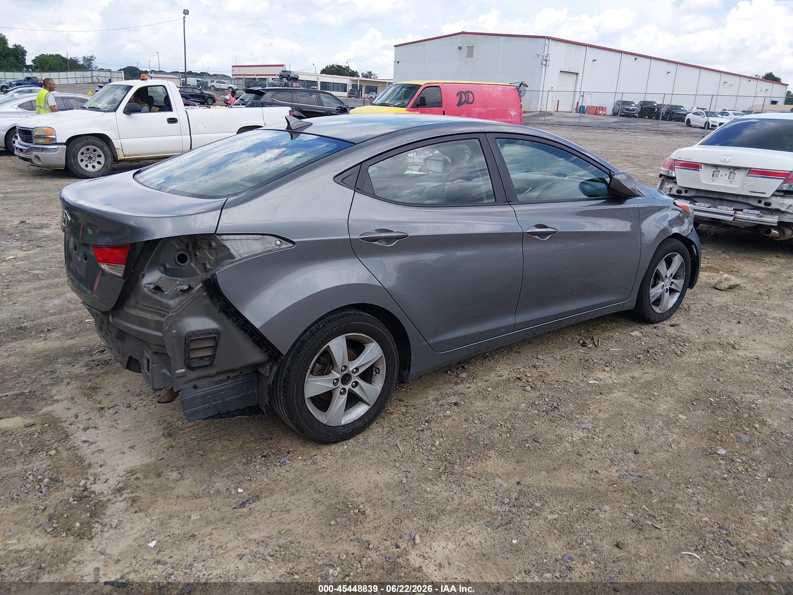 2012 Hyundai Elantra Gls Gray vin: 5NPDH4AE8CH129381