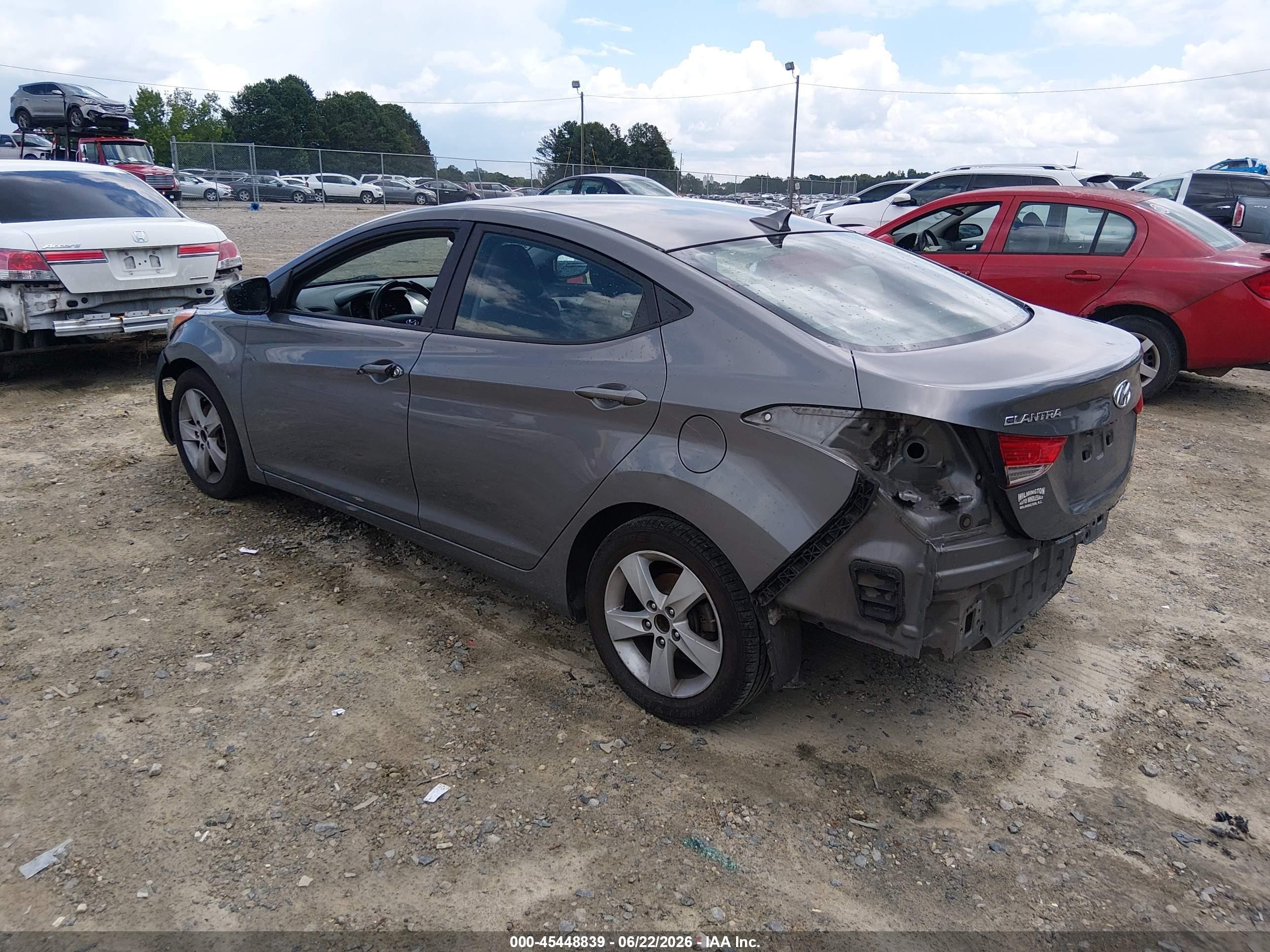 2012 Hyundai Elantra Gls Gray vin: 5NPDH4AE8CH129381
