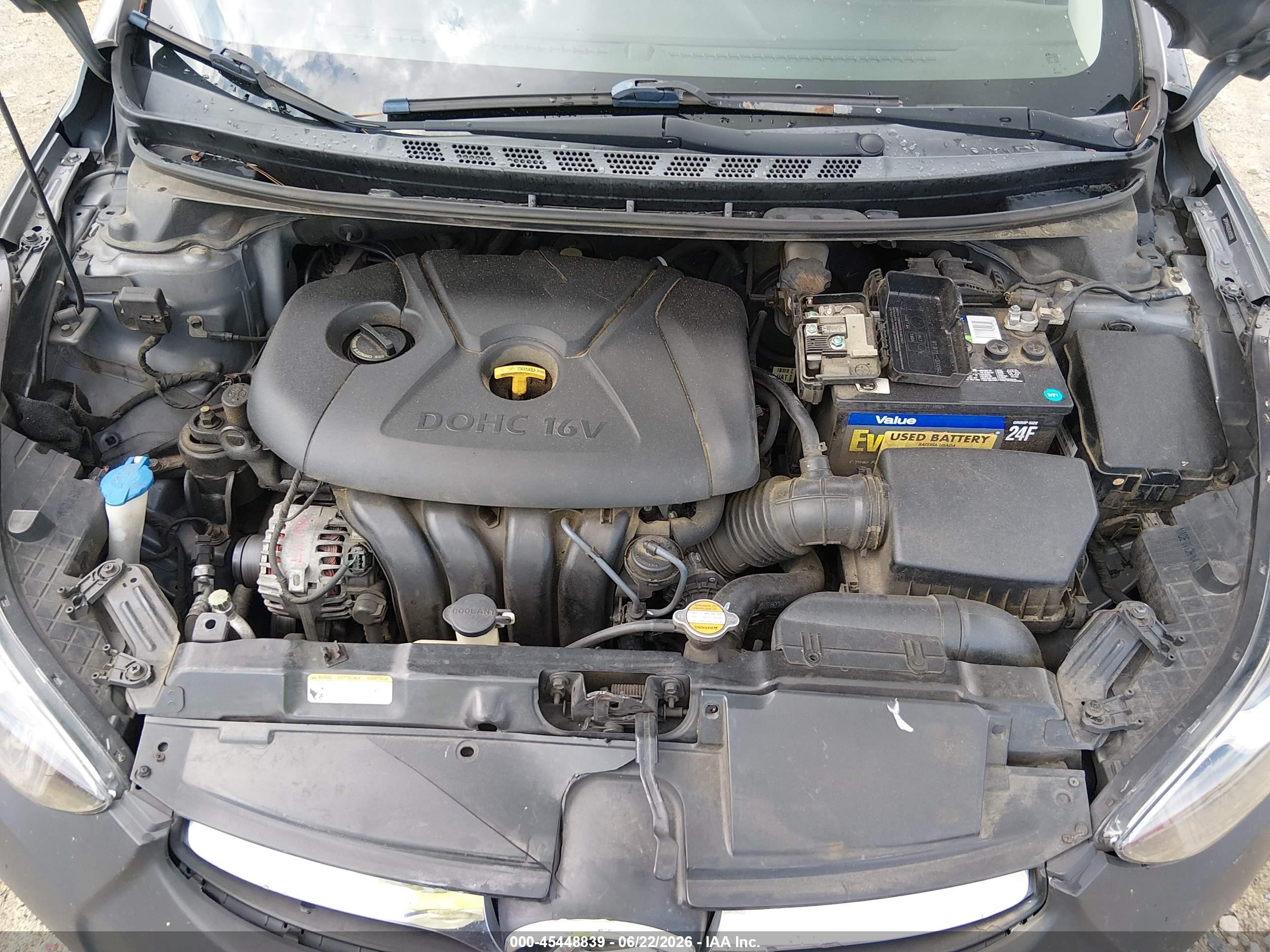 2012 Hyundai Elantra Gls Gray vin: 5NPDH4AE8CH129381