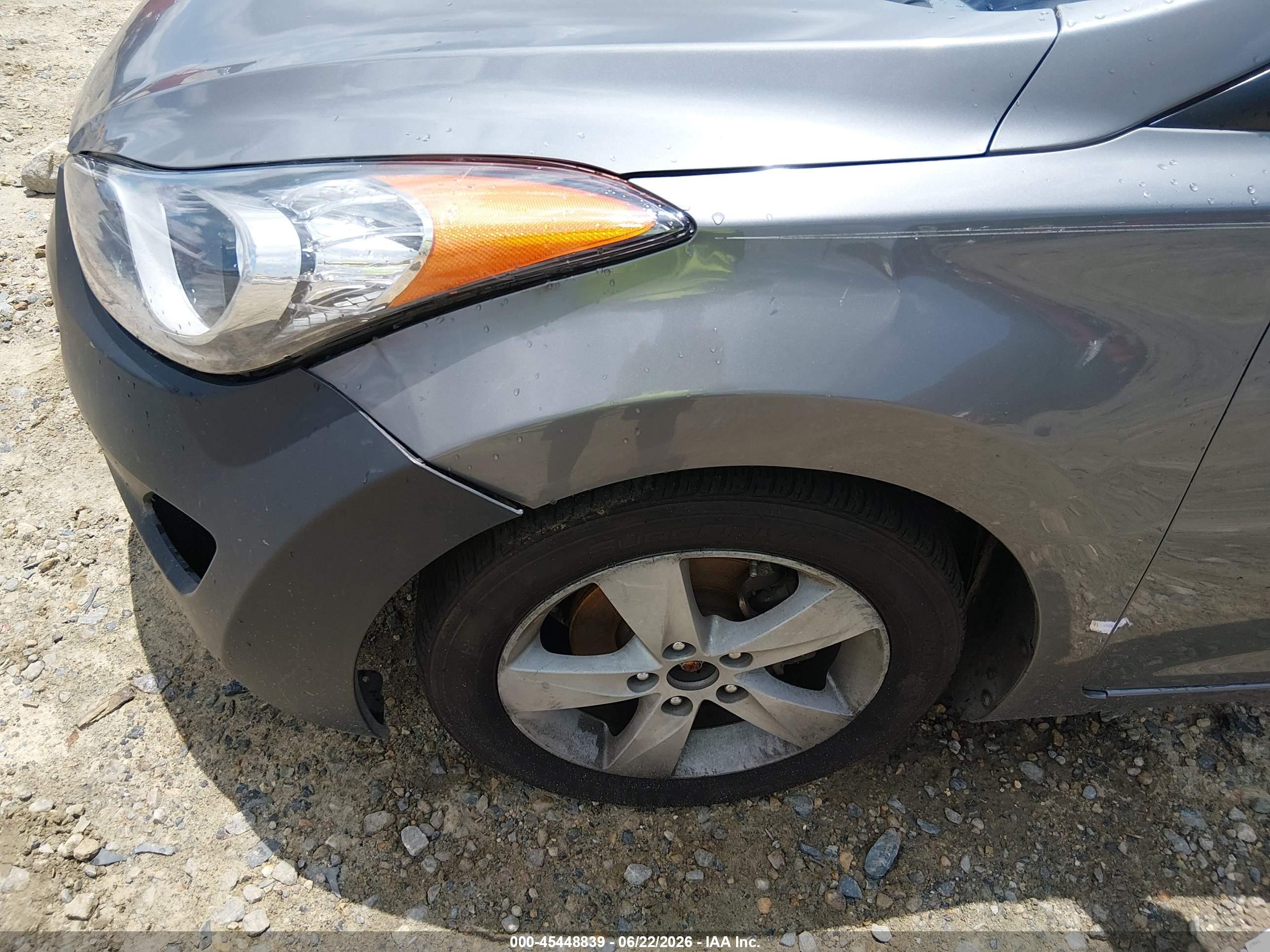 2012 Hyundai Elantra Gls Gray vin: 5NPDH4AE8CH129381