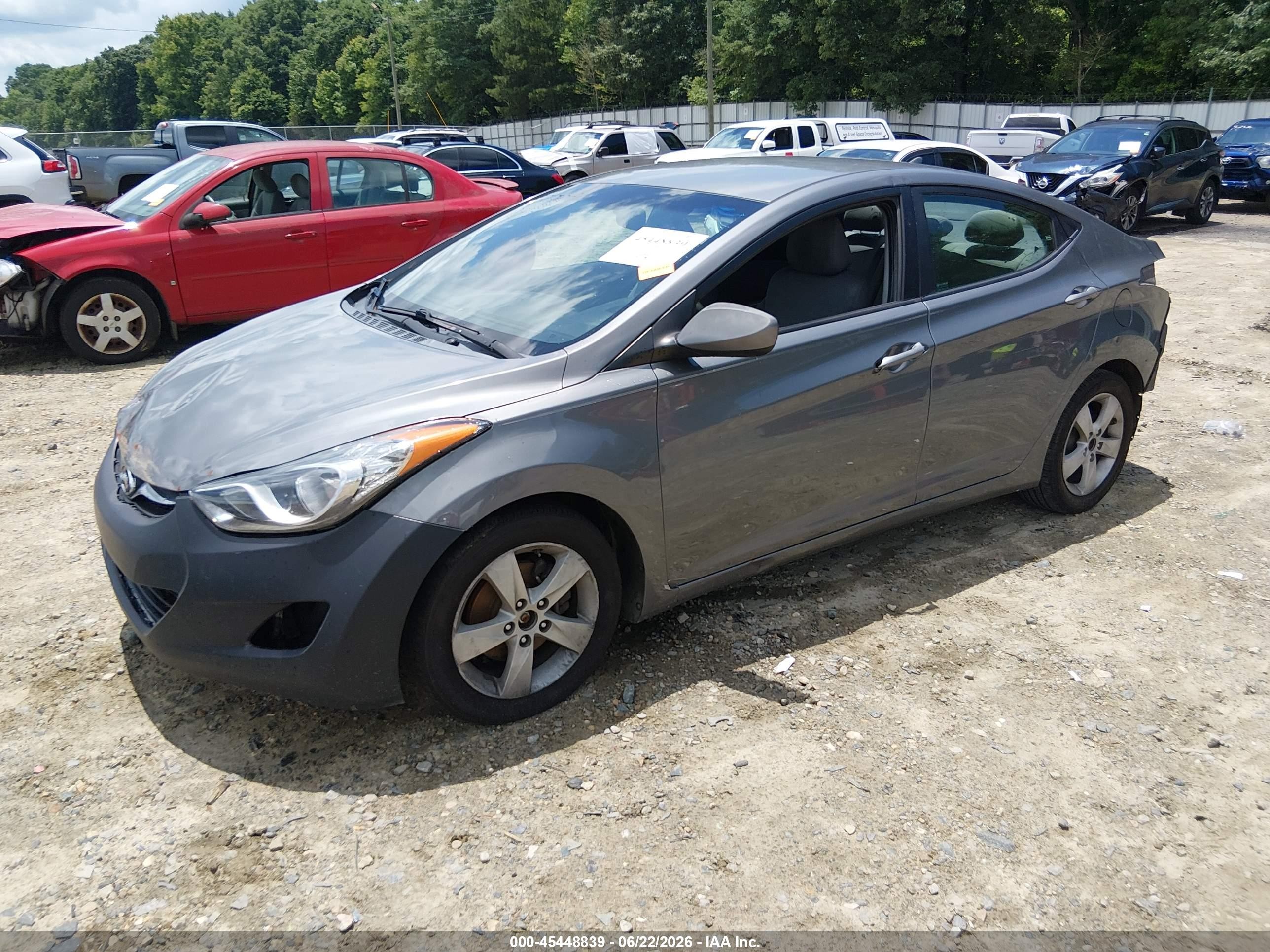 2012 Hyundai Elantra Gls Gray vin: 5NPDH4AE8CH129381