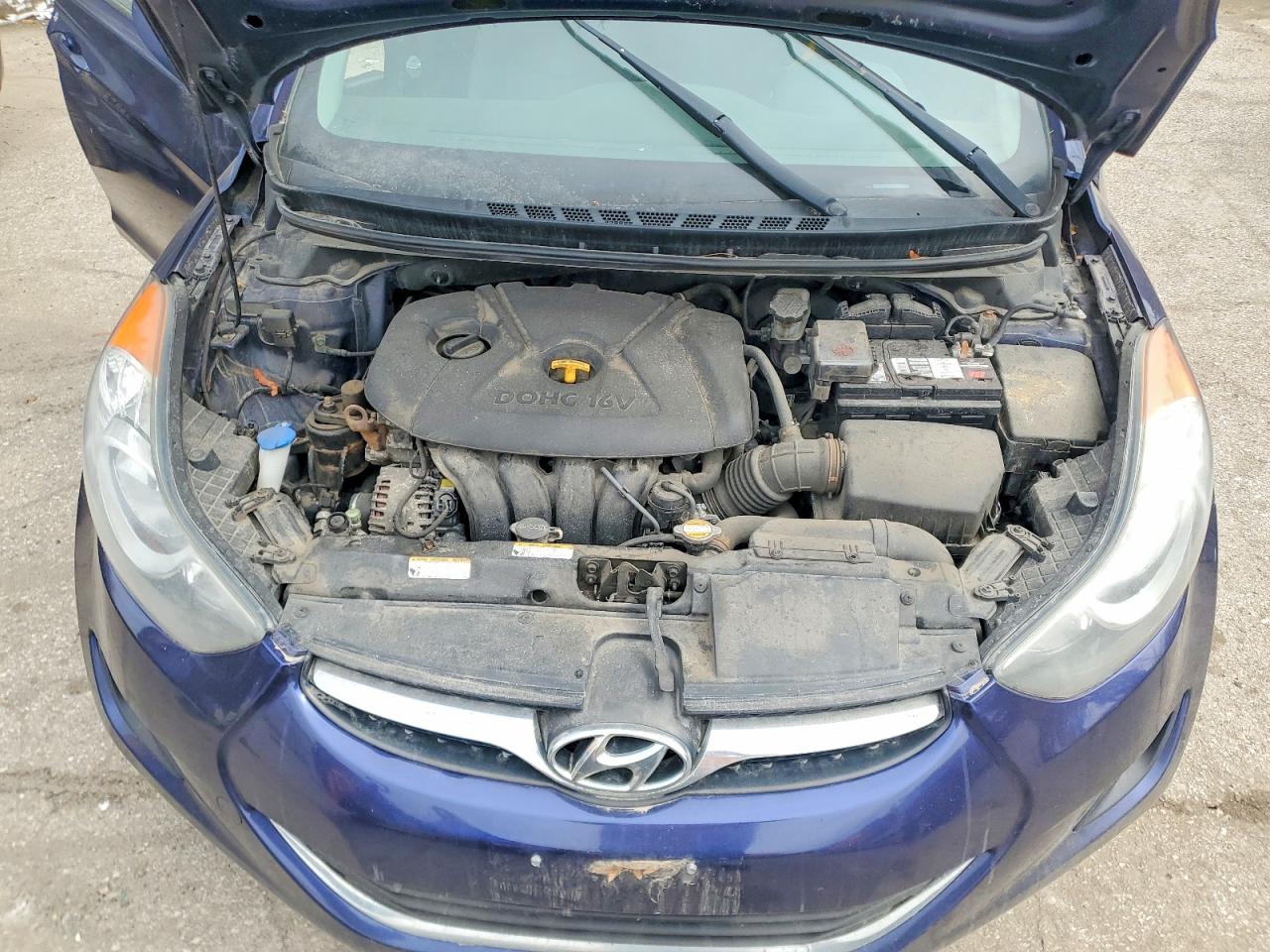 2012 Hyundai Elantra Gls Blue vin: 5NPDH4AE8CH132944