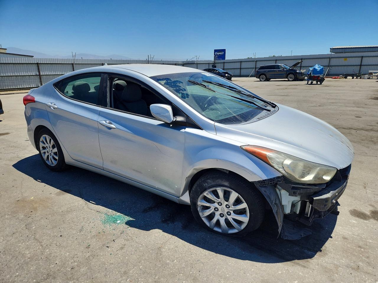 2012 Hyundai Elantra Gls Silver vin: 5NPDH4AE8CH133074