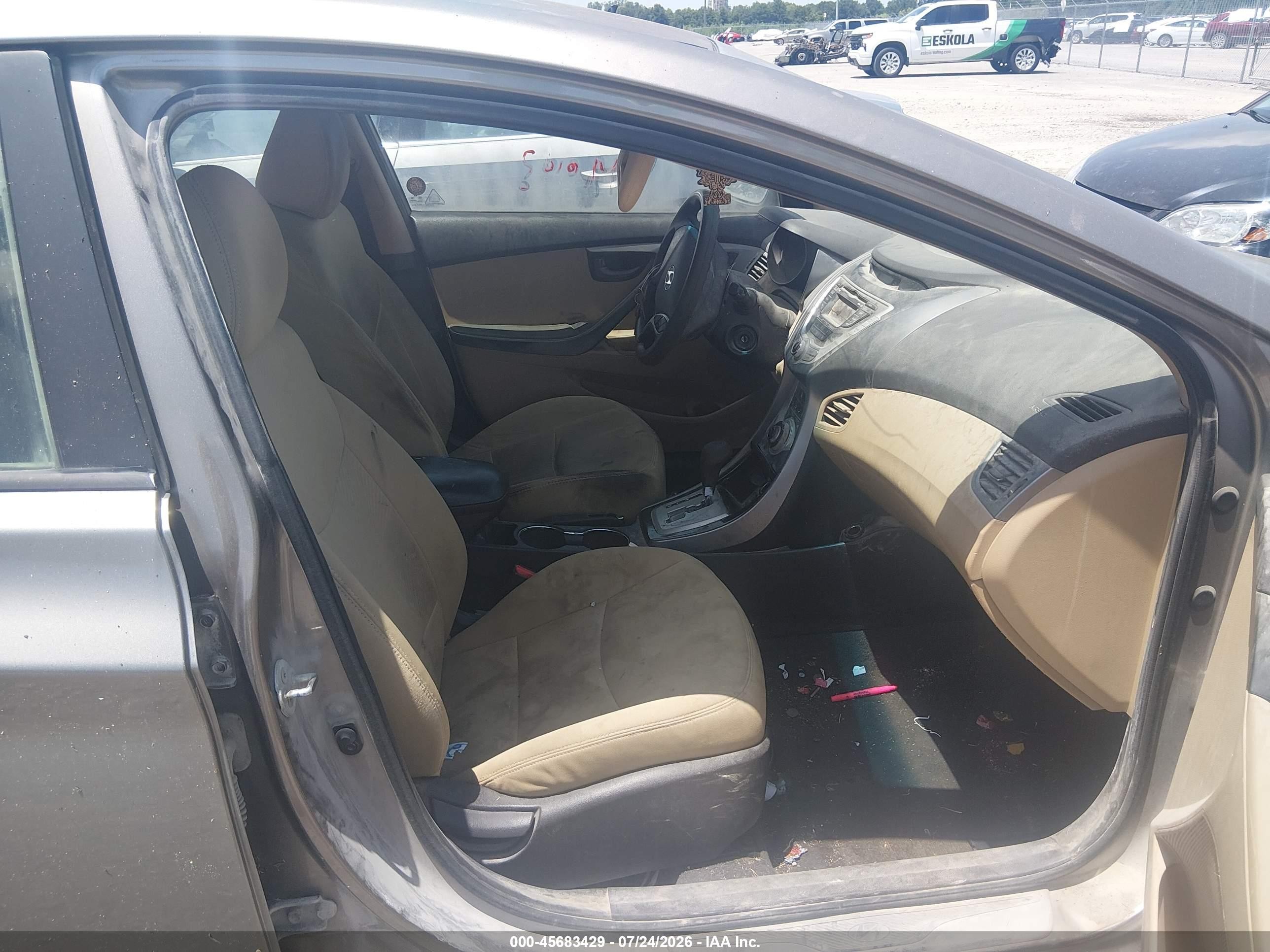 2012 Hyundai Elantra Gls Tan vin: 5NPDH4AE8CH133575