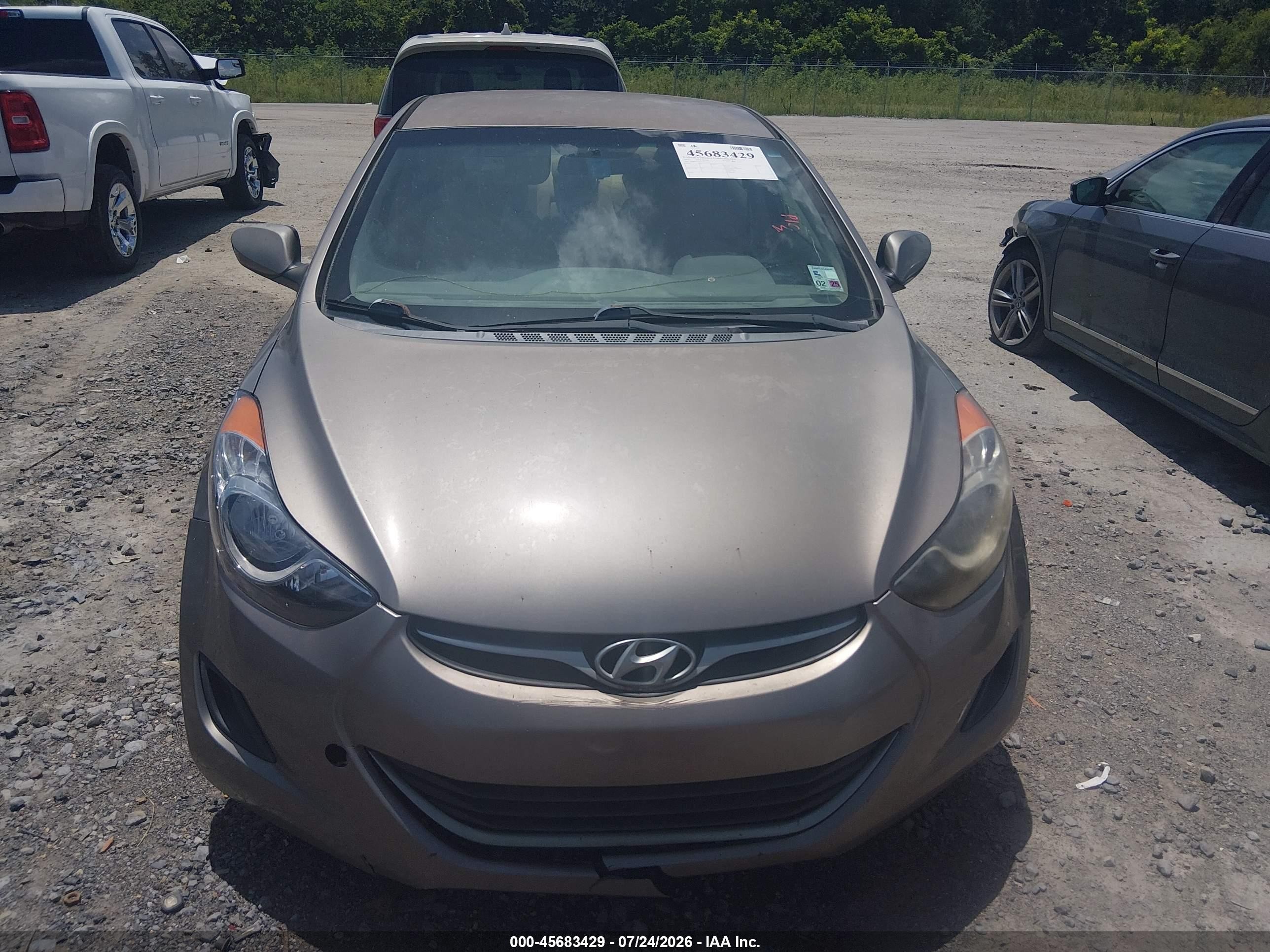 2012 Hyundai Elantra Gls Tan vin: 5NPDH4AE8CH133575