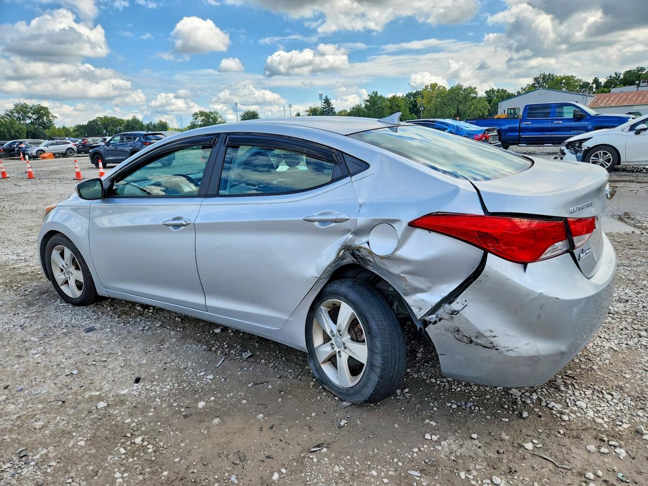 2012 Hyundai Elantra Gls Silver vin: 5NPDH4AE8CH140915
