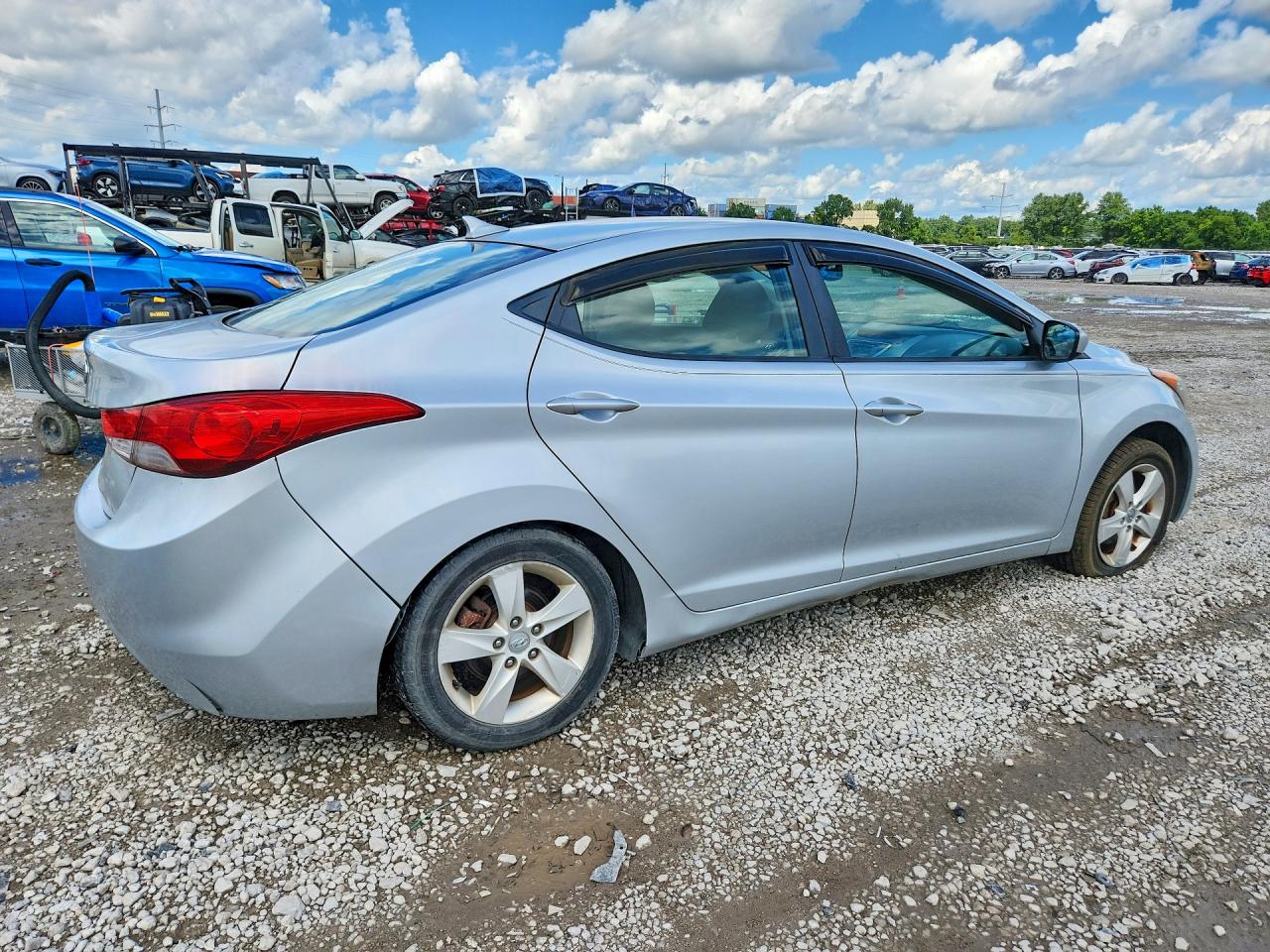 2012 Hyundai Elantra Gls Silver vin: 5NPDH4AE8CH140915