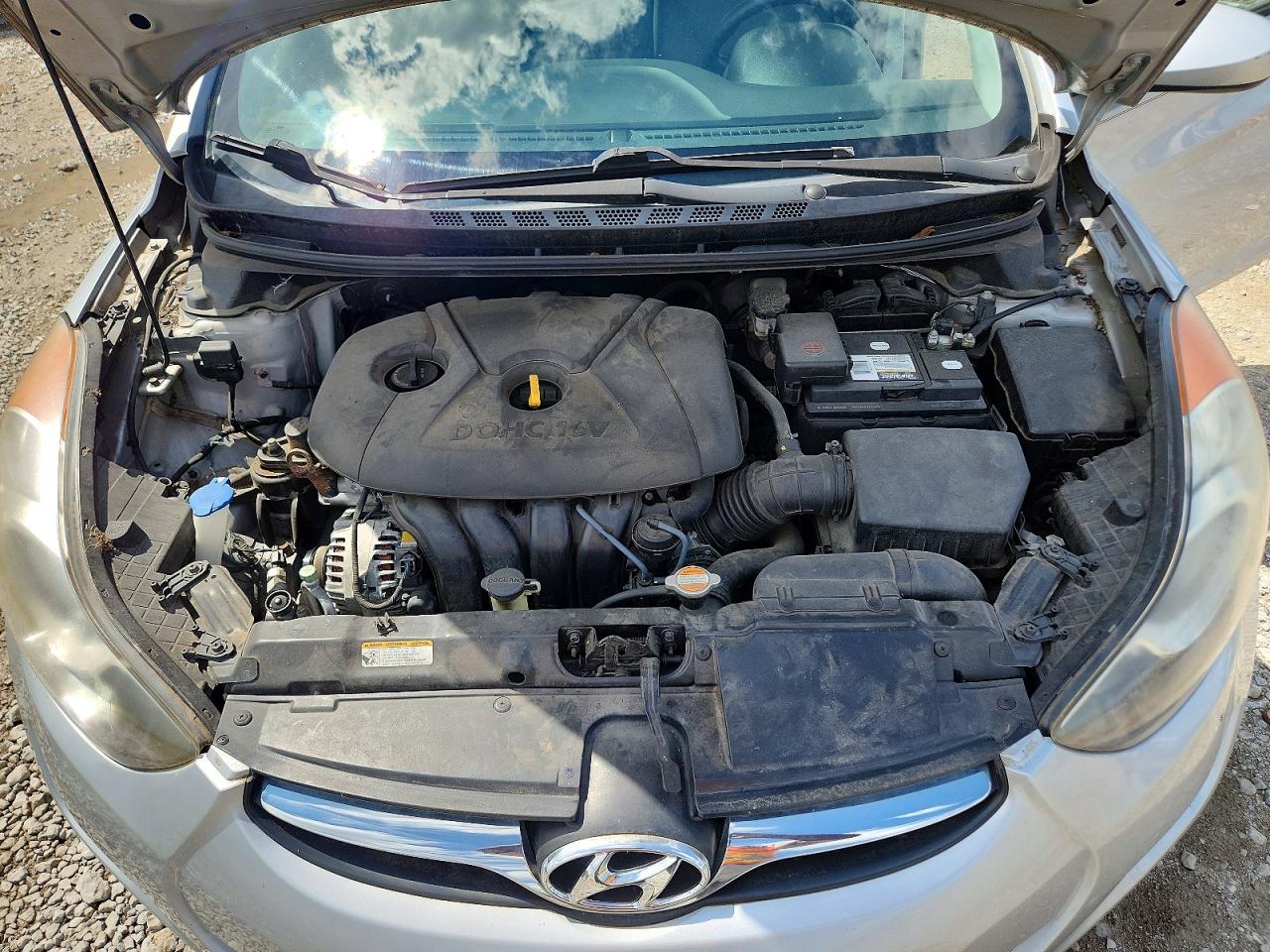 2012 Hyundai Elantra Gls Silver vin: 5NPDH4AE8CH140915