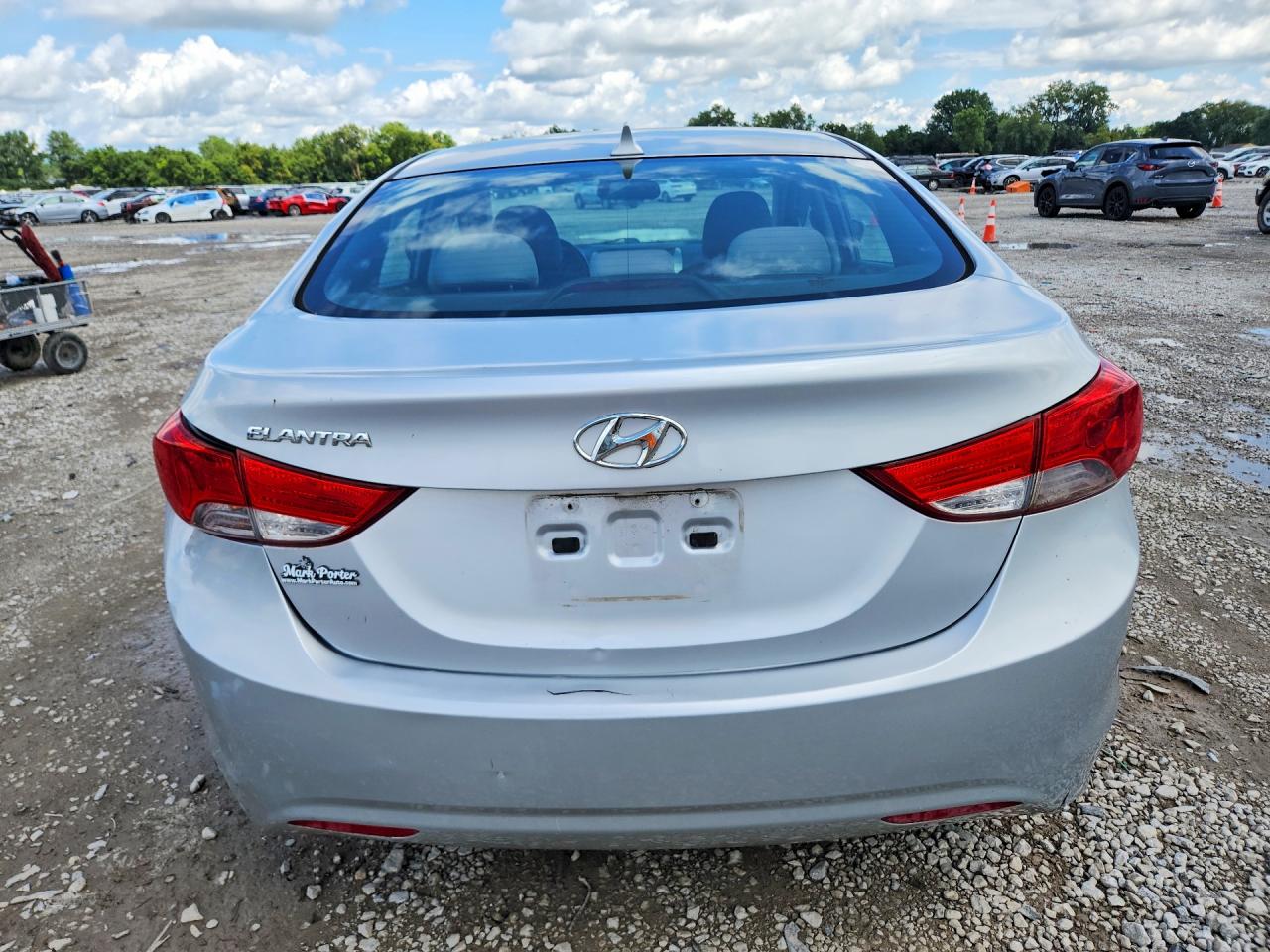 2012 Hyundai Elantra Gls Silver vin: 5NPDH4AE8CH140915