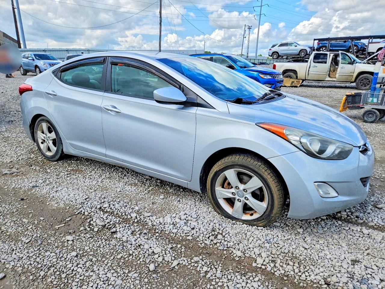 2012 Hyundai Elantra Gls Silver vin: 5NPDH4AE8CH140915