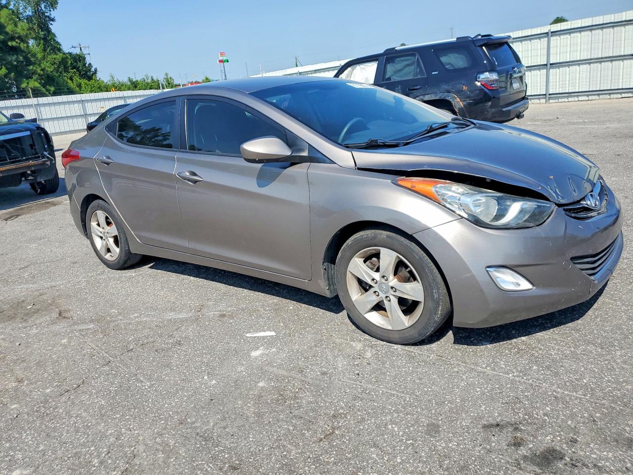 2012 Hyundai Elantra Gls Gray vin: 5NPDH4AE8CH141465