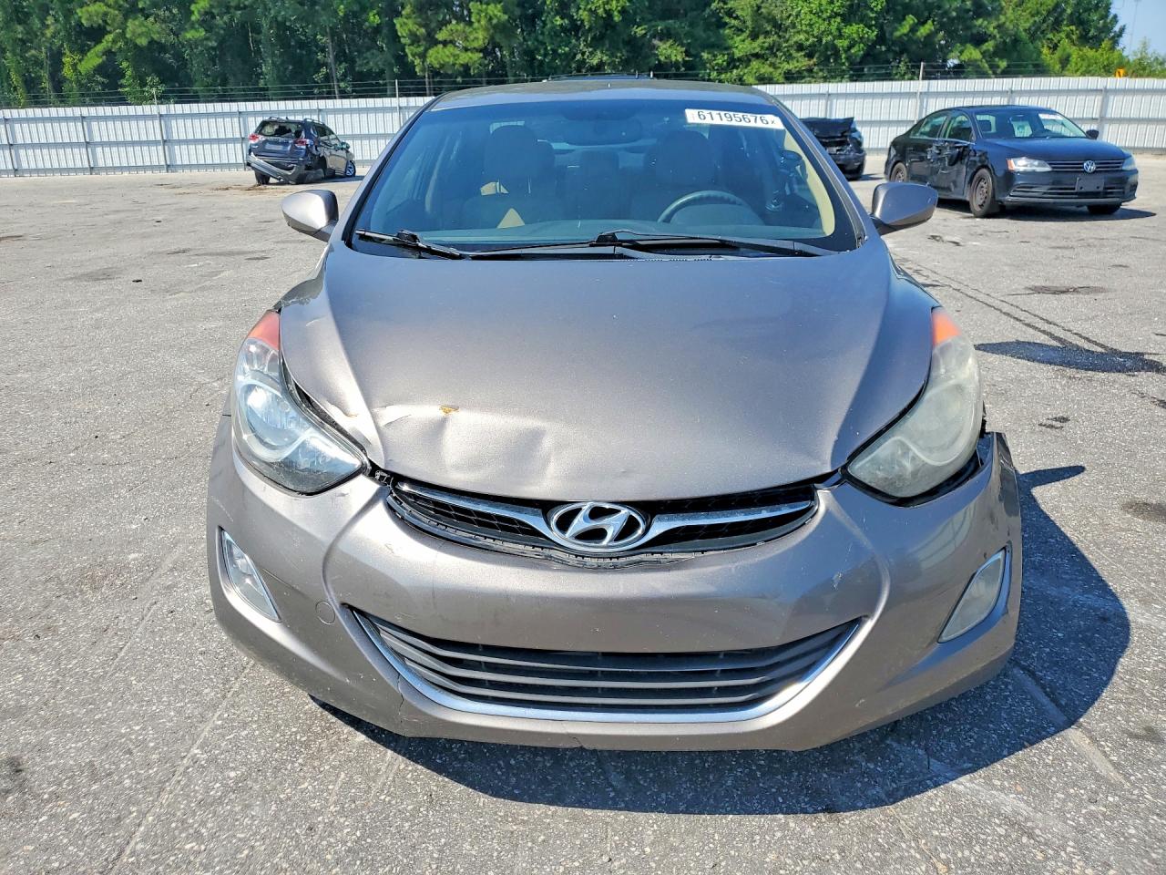 2012 Hyundai Elantra Gls Gray vin: 5NPDH4AE8CH141465