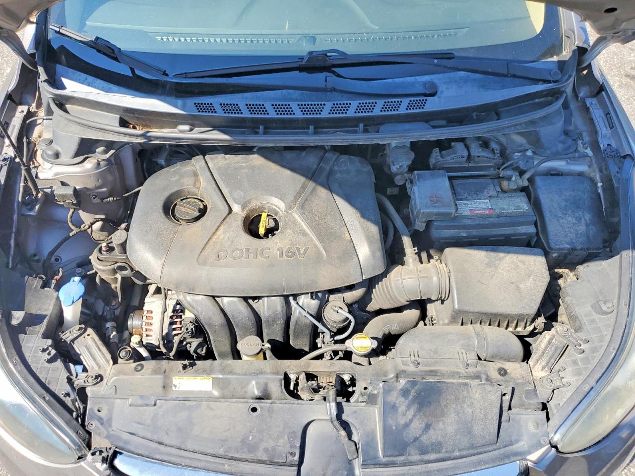 2012 Hyundai Elantra Gls Gray vin: 5NPDH4AE8CH141465