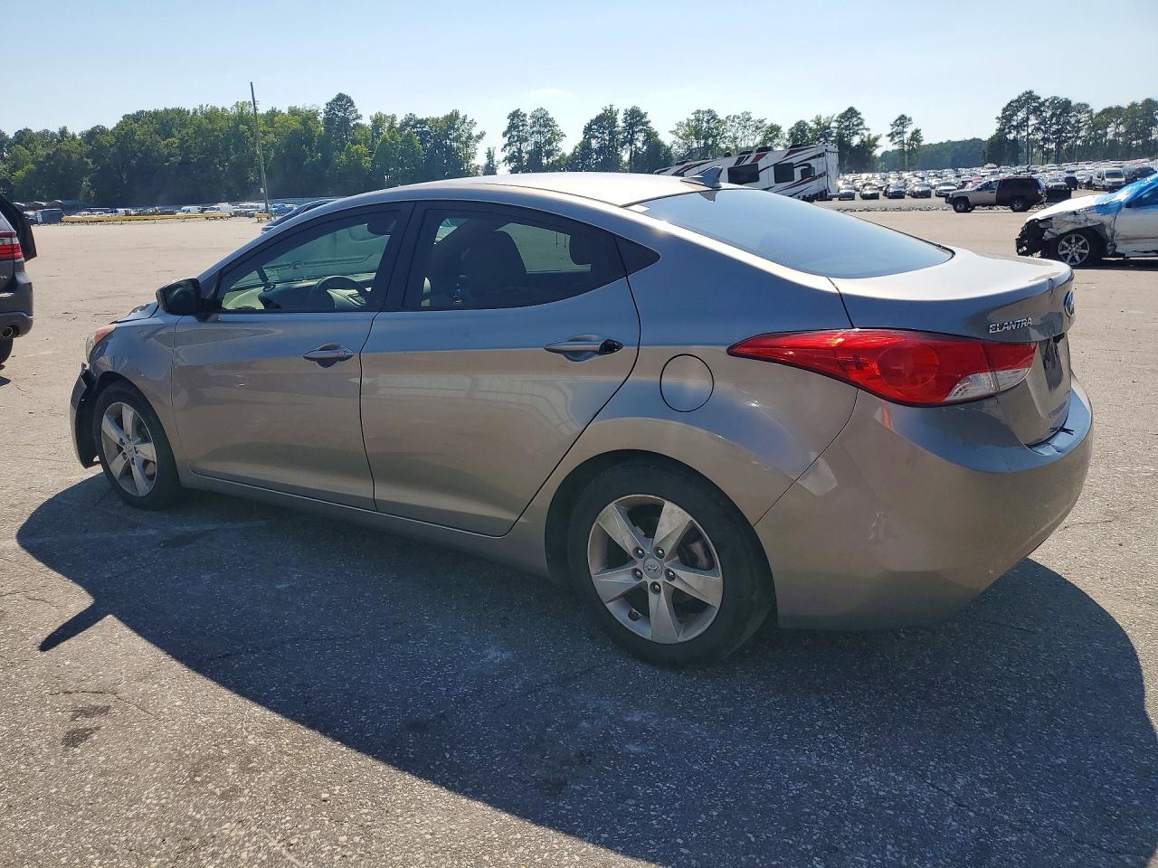 2012 Hyundai Elantra Gls Gray vin: 5NPDH4AE8CH141465