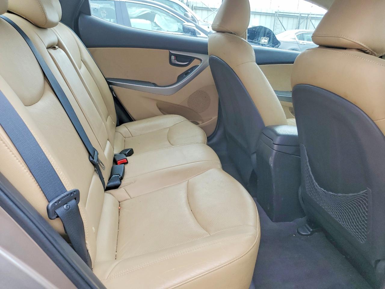 2012 Hyundai Elantra Limited Beige vin: 5NPDH4AE8CH146536