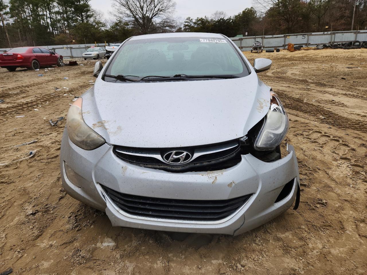 2012 Hyundai Elantra Gls Silver vin: 5NPDH4AE8CH151137