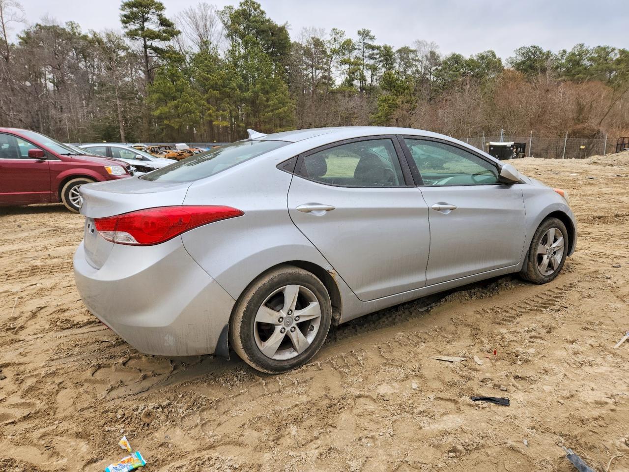 2012 Hyundai Elantra Gls Silver vin: 5NPDH4AE8CH151137