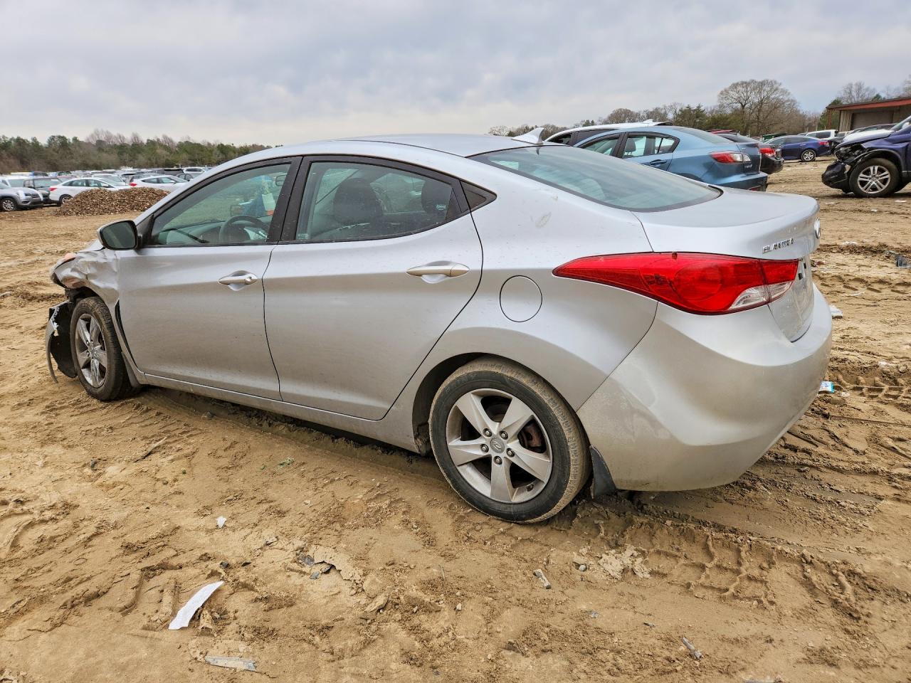 2012 Hyundai Elantra Gls Silver vin: 5NPDH4AE8CH151137