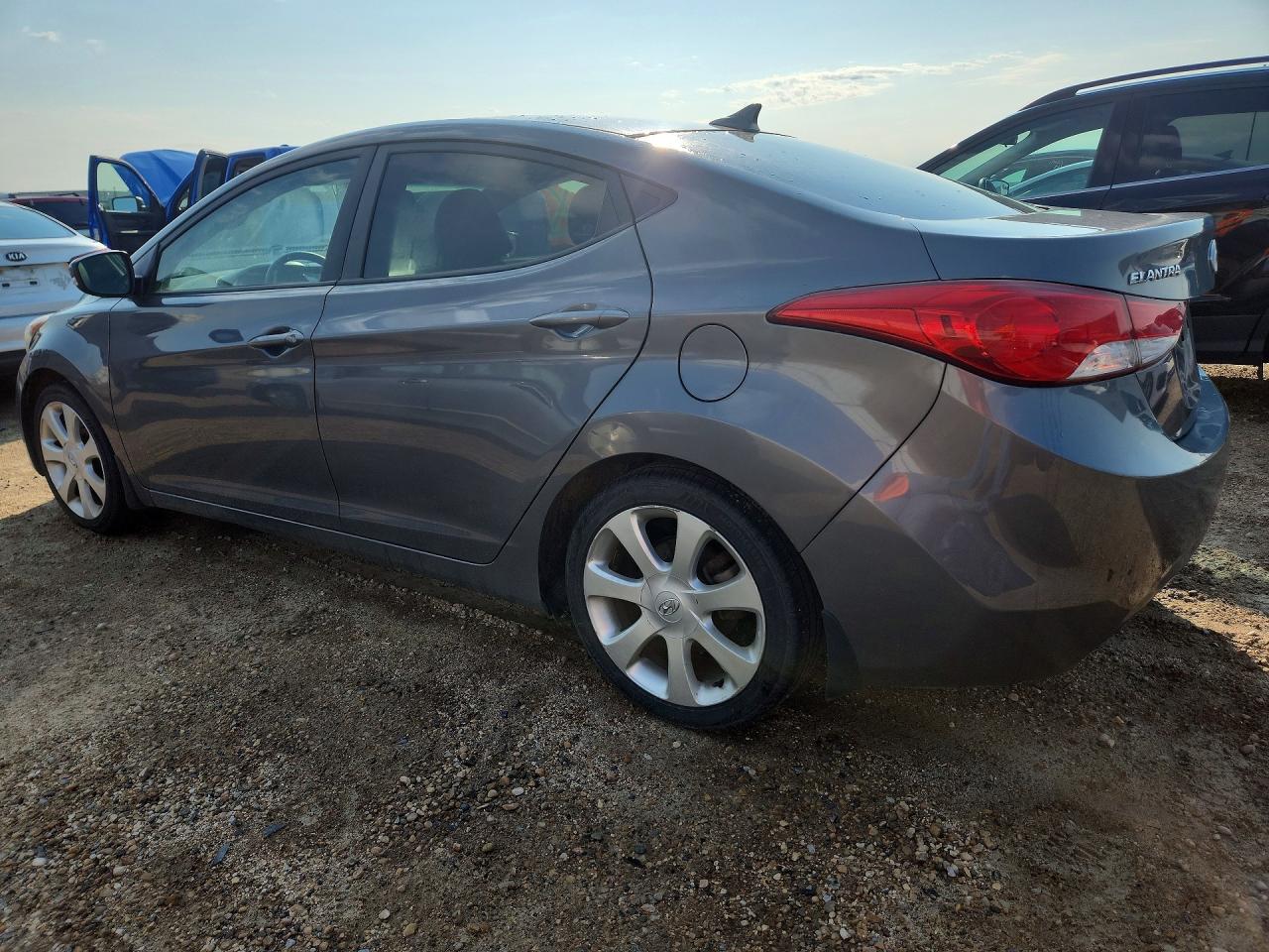 2013 Hyundai Elantra Gls Gray vin: 5NPDH4AE8DH156839