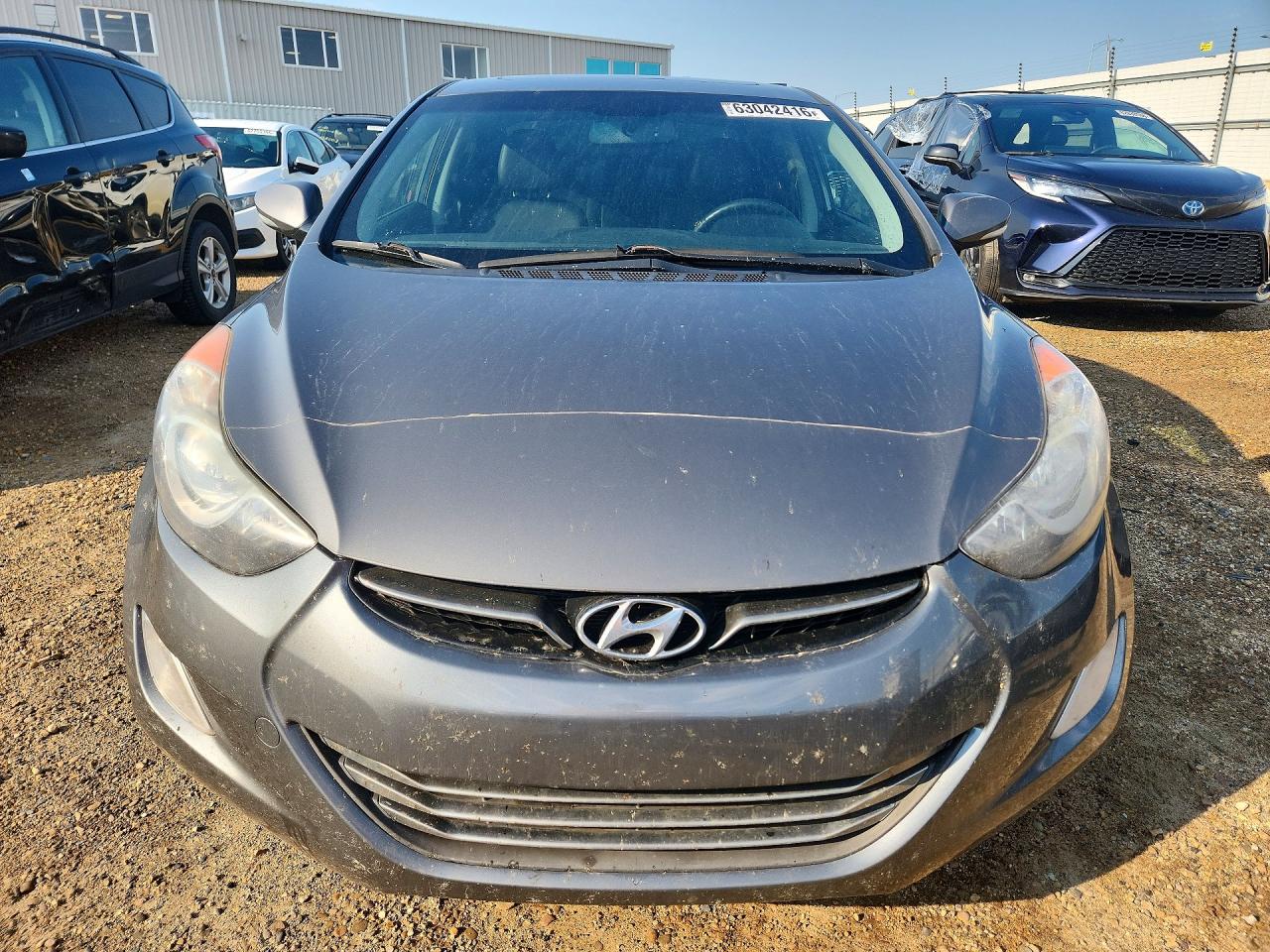 2013 Hyundai Elantra Gls Gray vin: 5NPDH4AE8DH156839