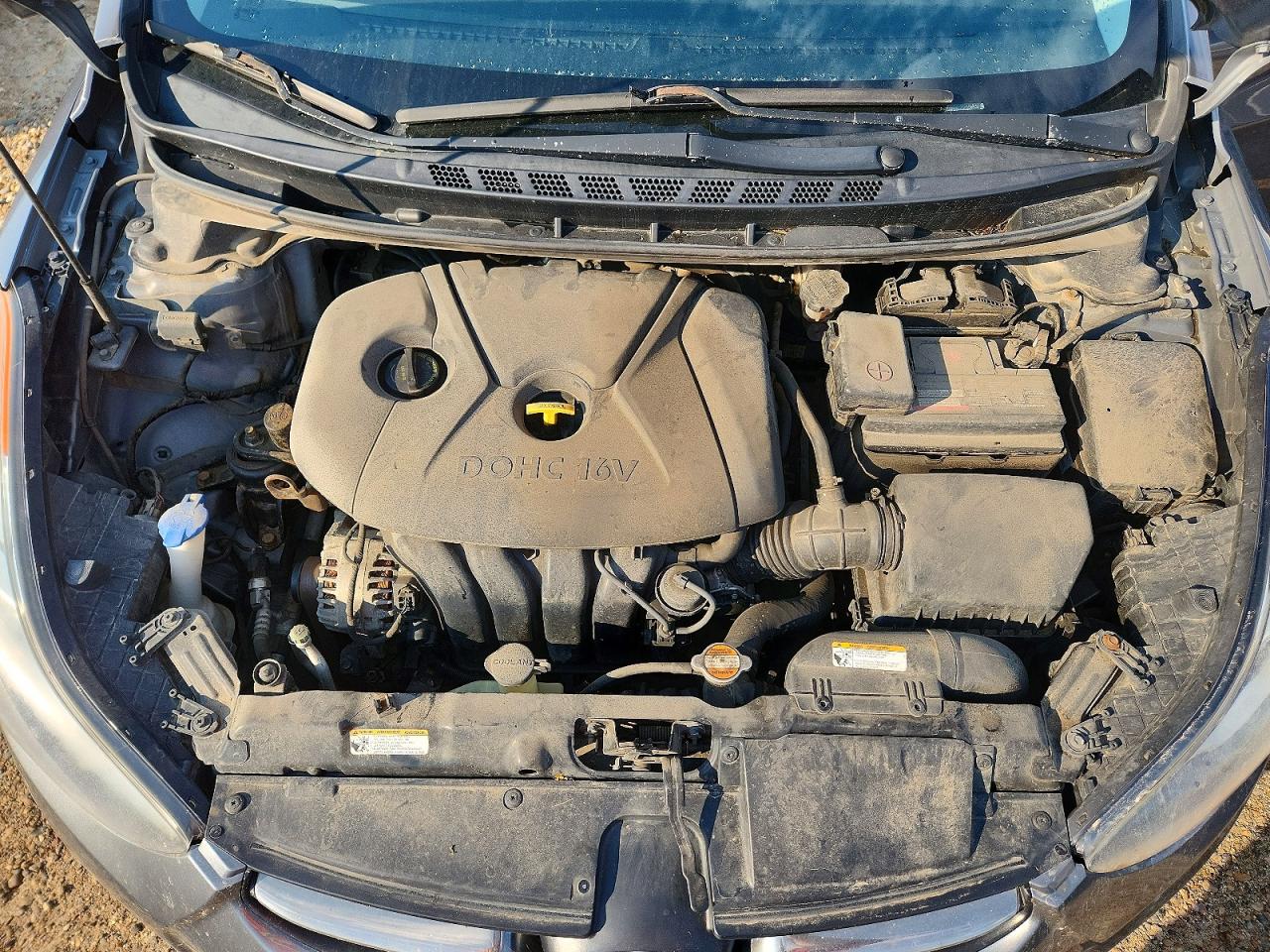 2013 Hyundai Elantra Gls Gray vin: 5NPDH4AE8DH156839