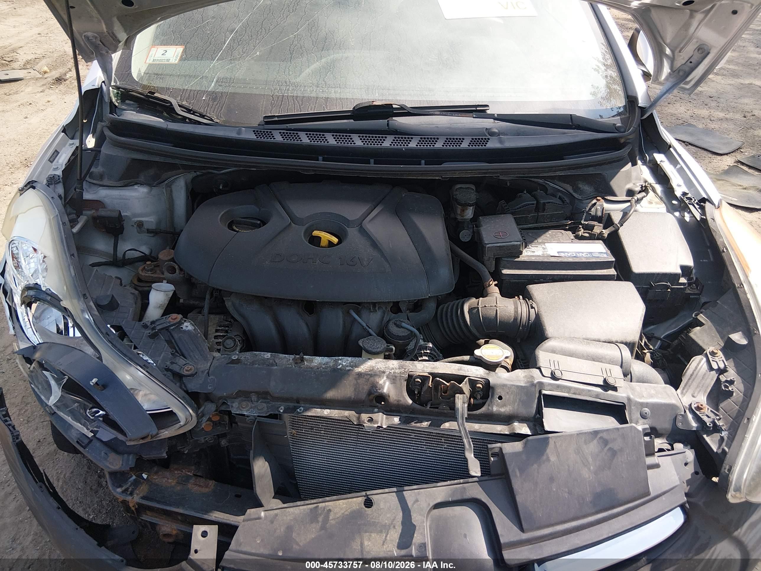 2013 Hyundai Elantra Gls Silver vin: 5NPDH4AE8DH160115
