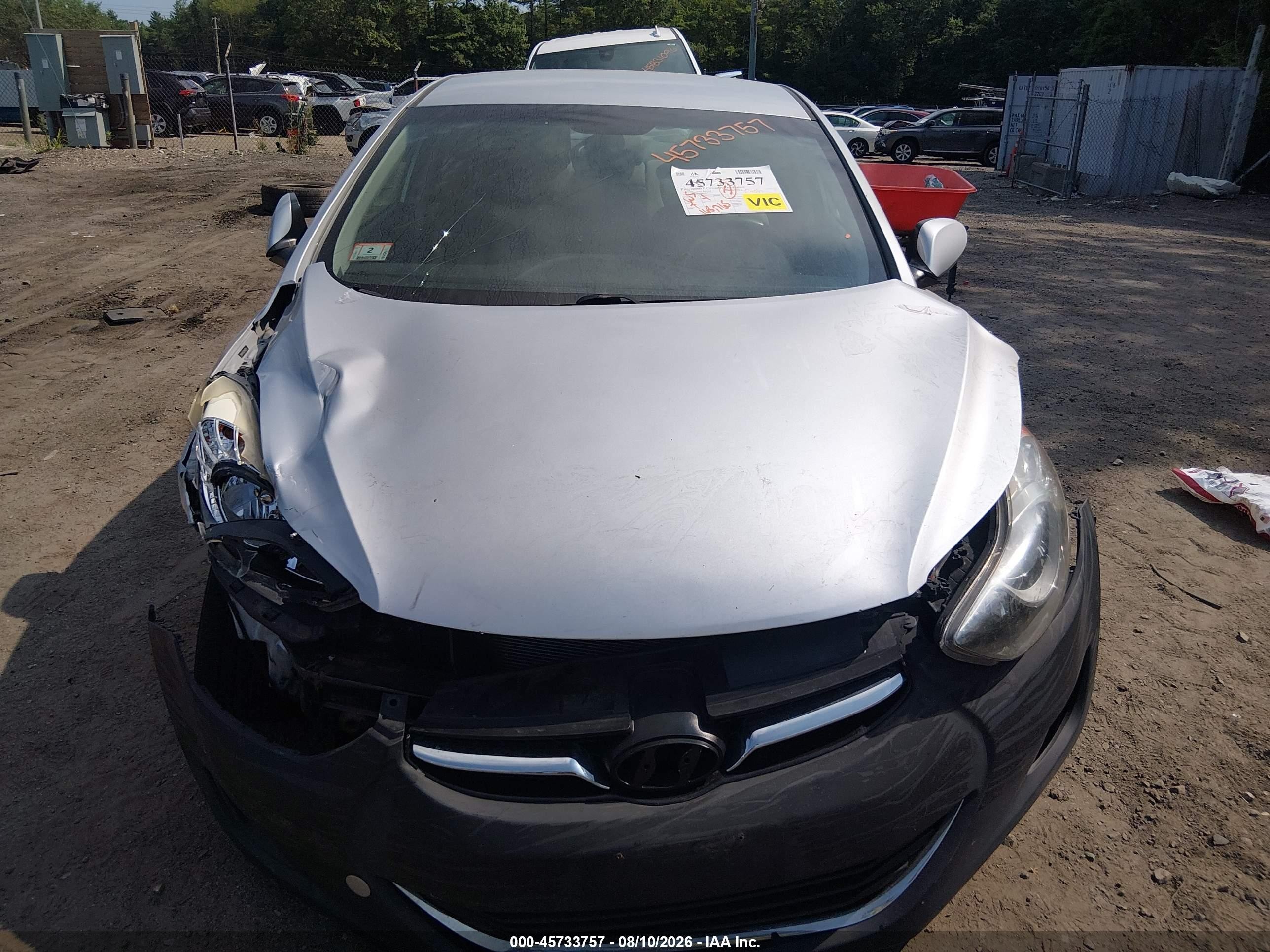 2013 Hyundai Elantra Gls Silver vin: 5NPDH4AE8DH160115