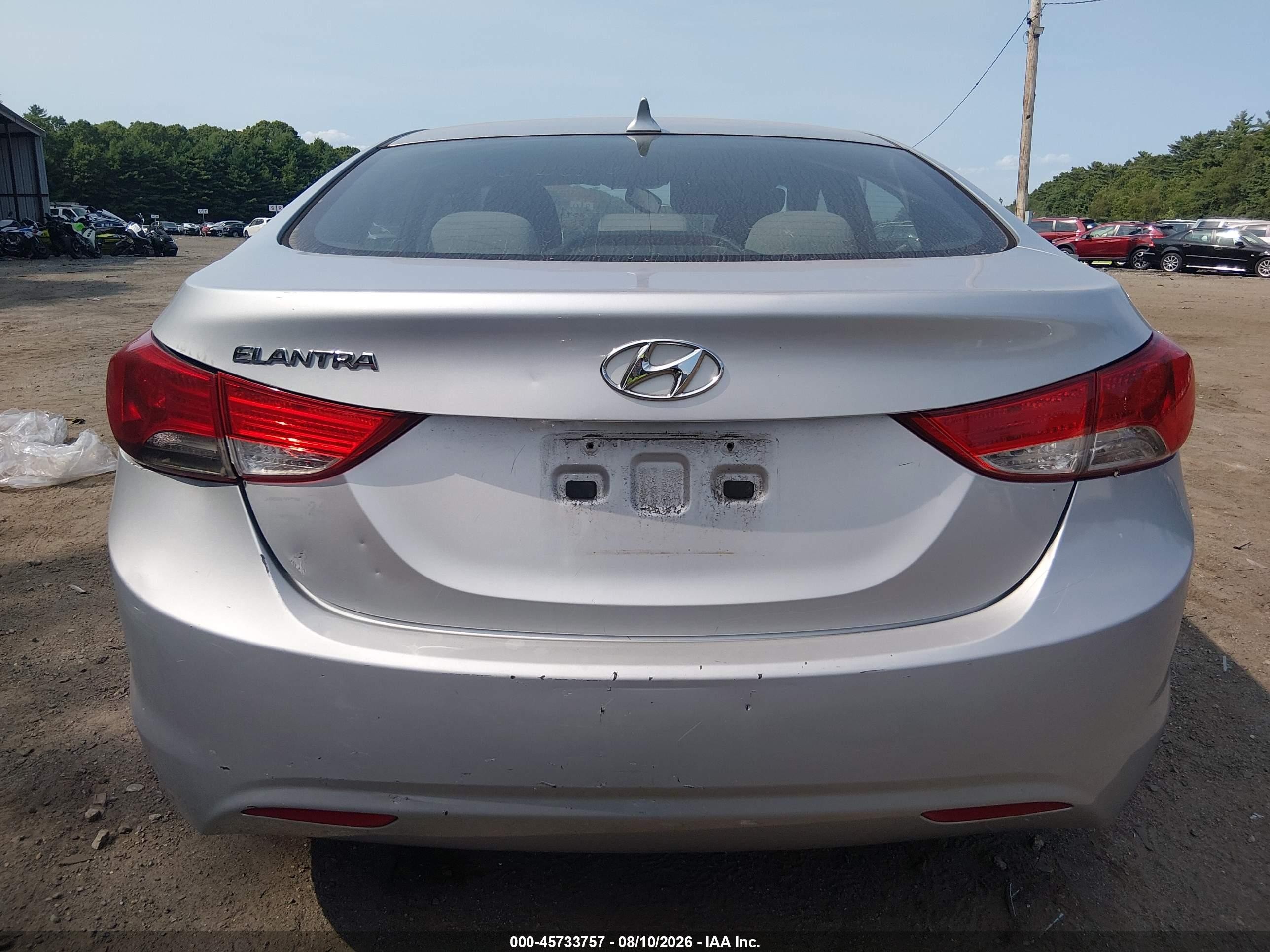 2013 Hyundai Elantra Gls Silver vin: 5NPDH4AE8DH160115