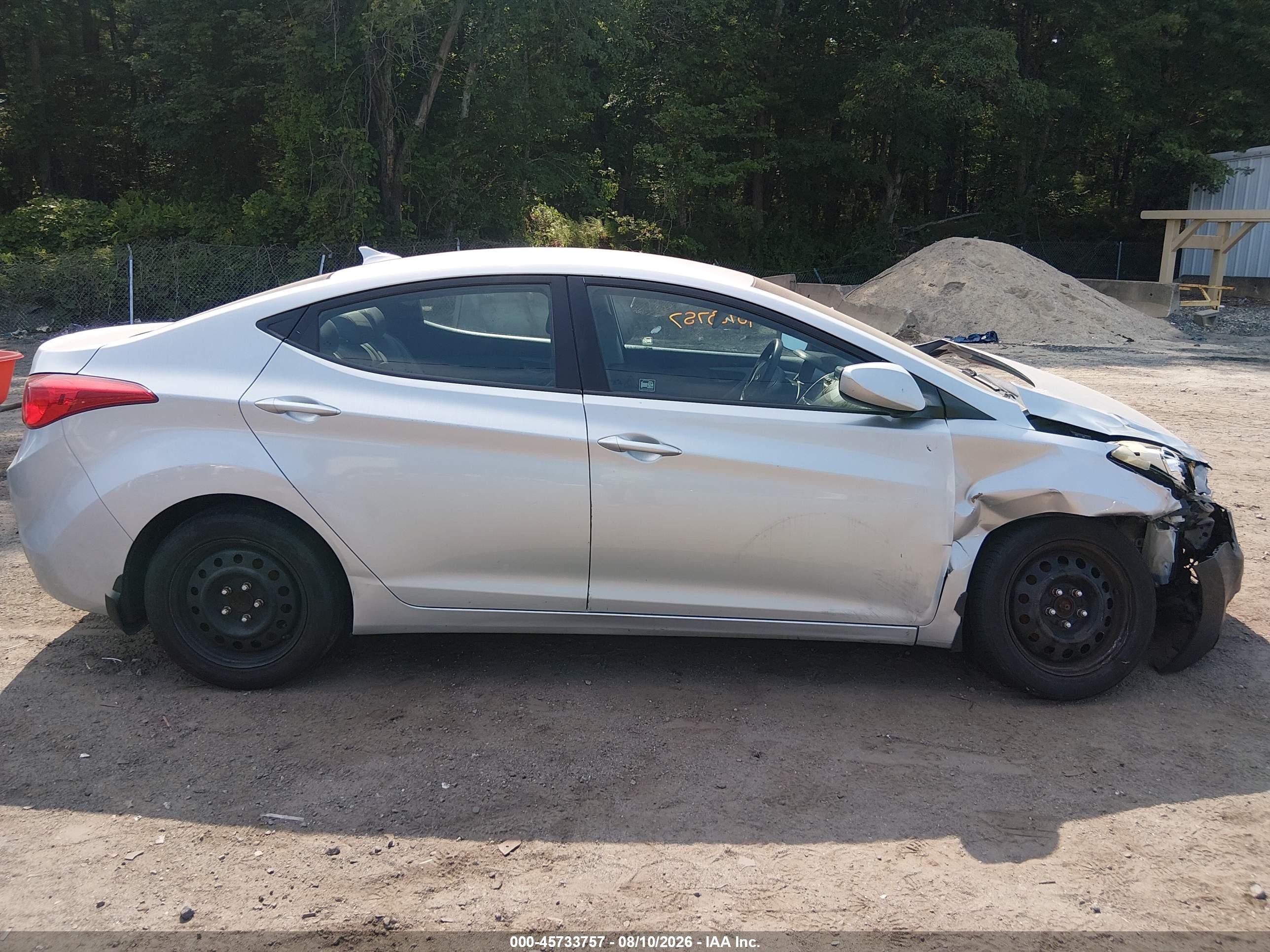 2013 Hyundai Elantra Gls Silver vin: 5NPDH4AE8DH160115