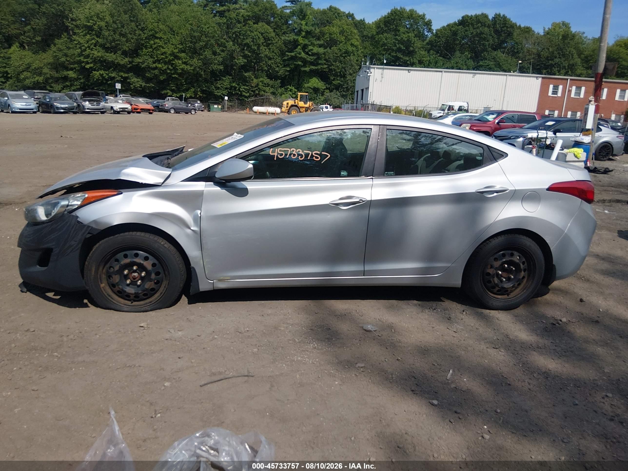 2013 Hyundai Elantra Gls Silver vin: 5NPDH4AE8DH160115