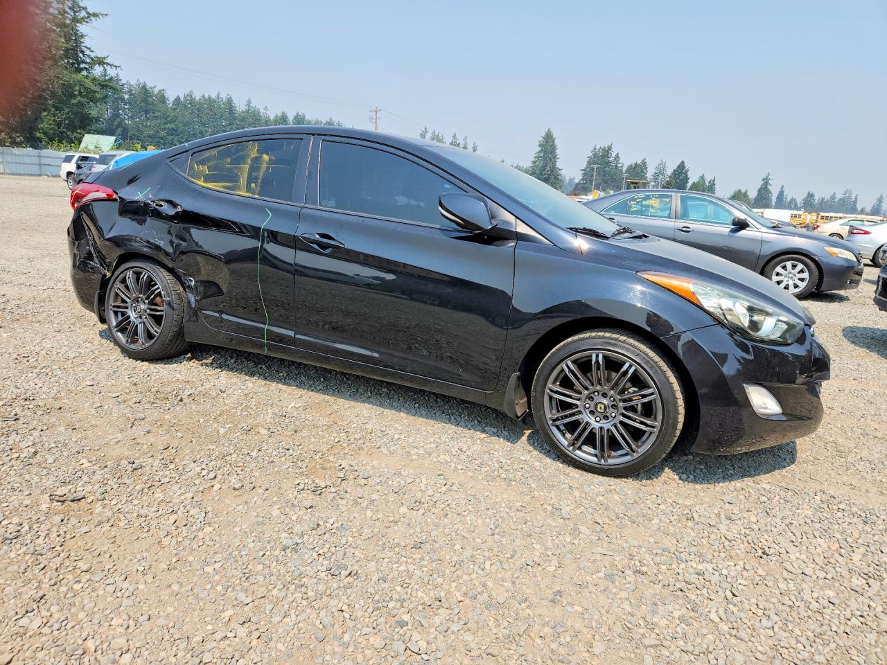 2013 Hyundai Elantra Limited Black vin: 5NPDH4AE8DH161832