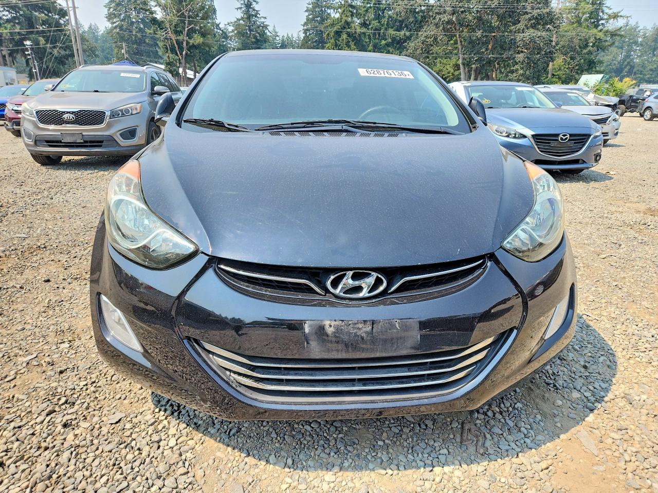 2013 Hyundai Elantra Limited Black vin: 5NPDH4AE8DH161832