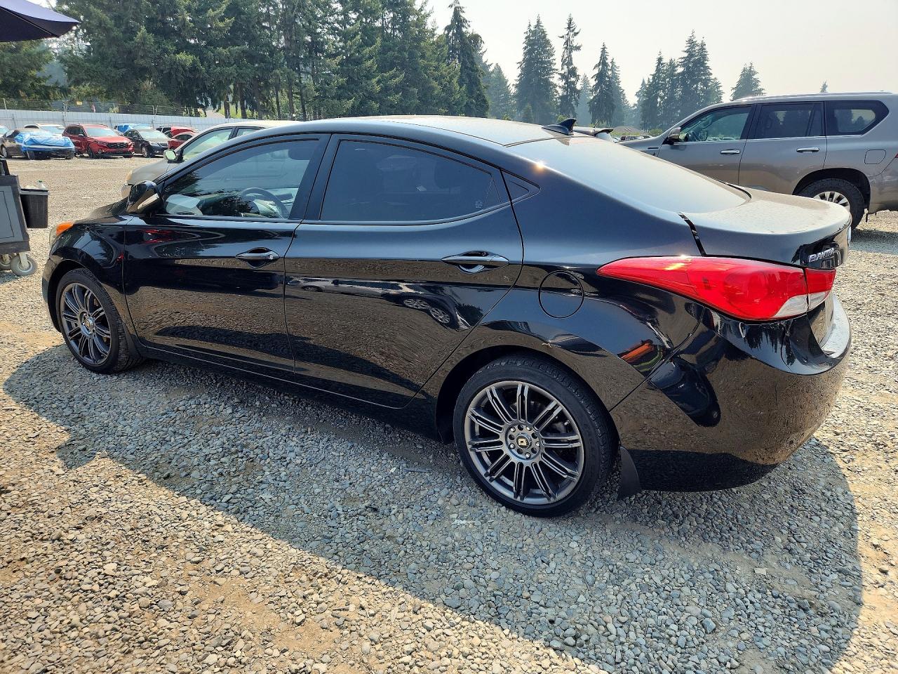 2013 Hyundai Elantra Limited Black vin: 5NPDH4AE8DH161832