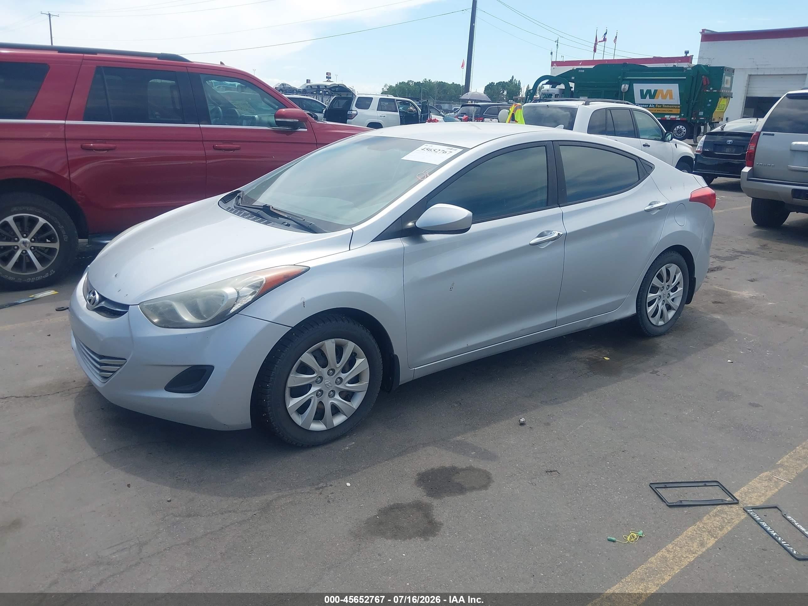 2013 Hyundai Elantra Gls Silver vin: 5NPDH4AE8DH162091
