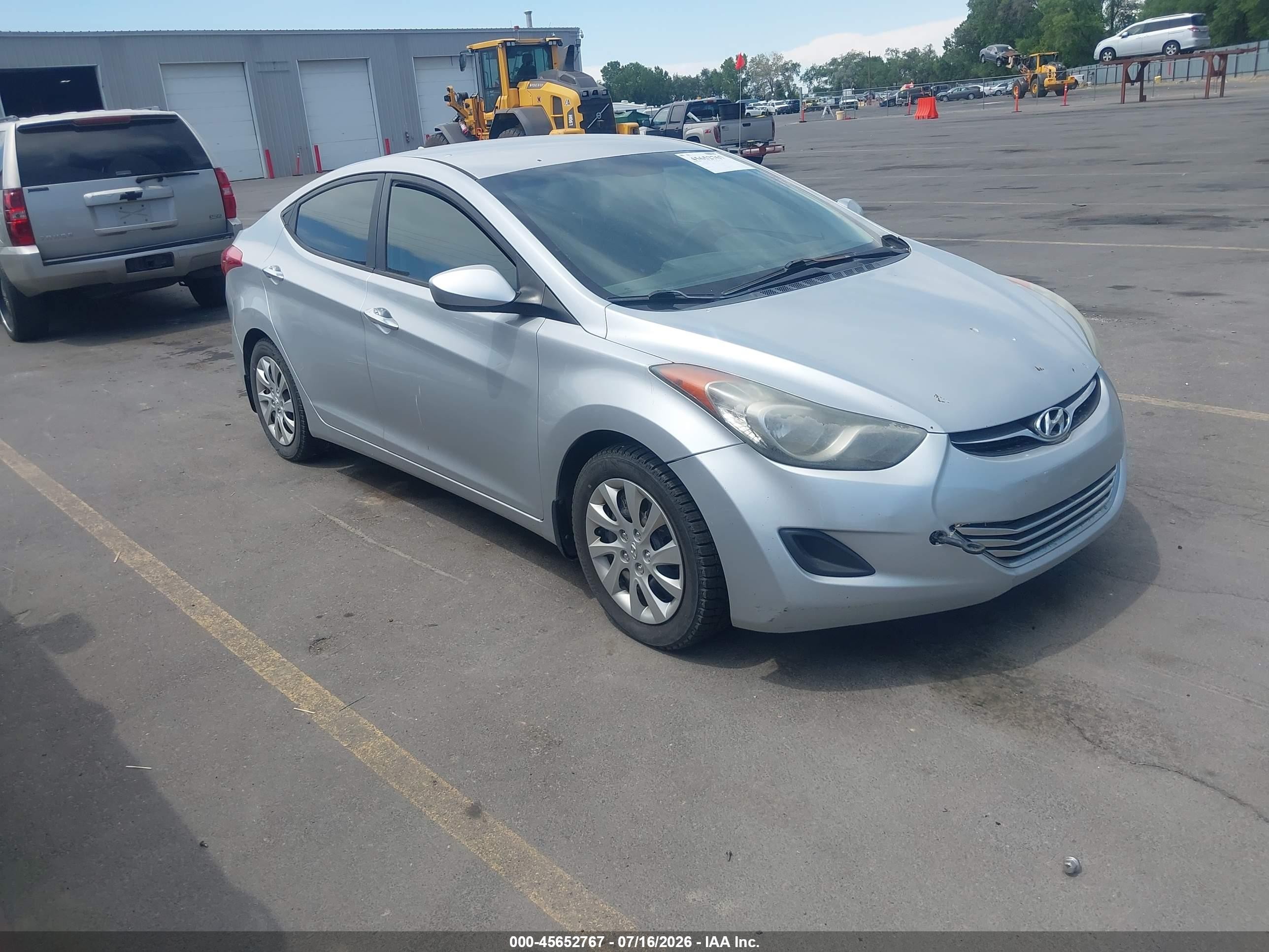 2013 Hyundai Elantra Gls Silver vin: 5NPDH4AE8DH162091