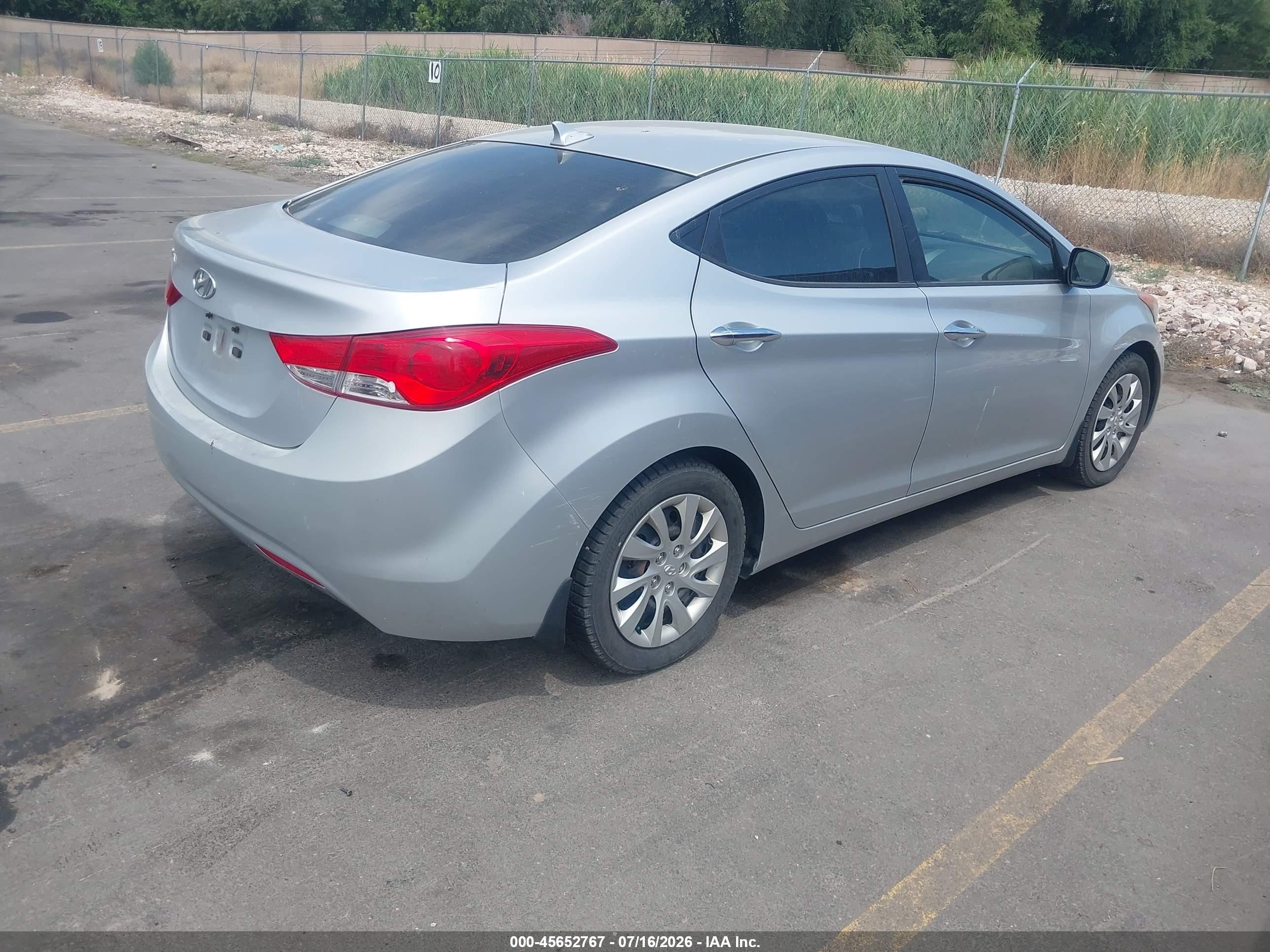 2013 Hyundai Elantra Gls Silver vin: 5NPDH4AE8DH162091