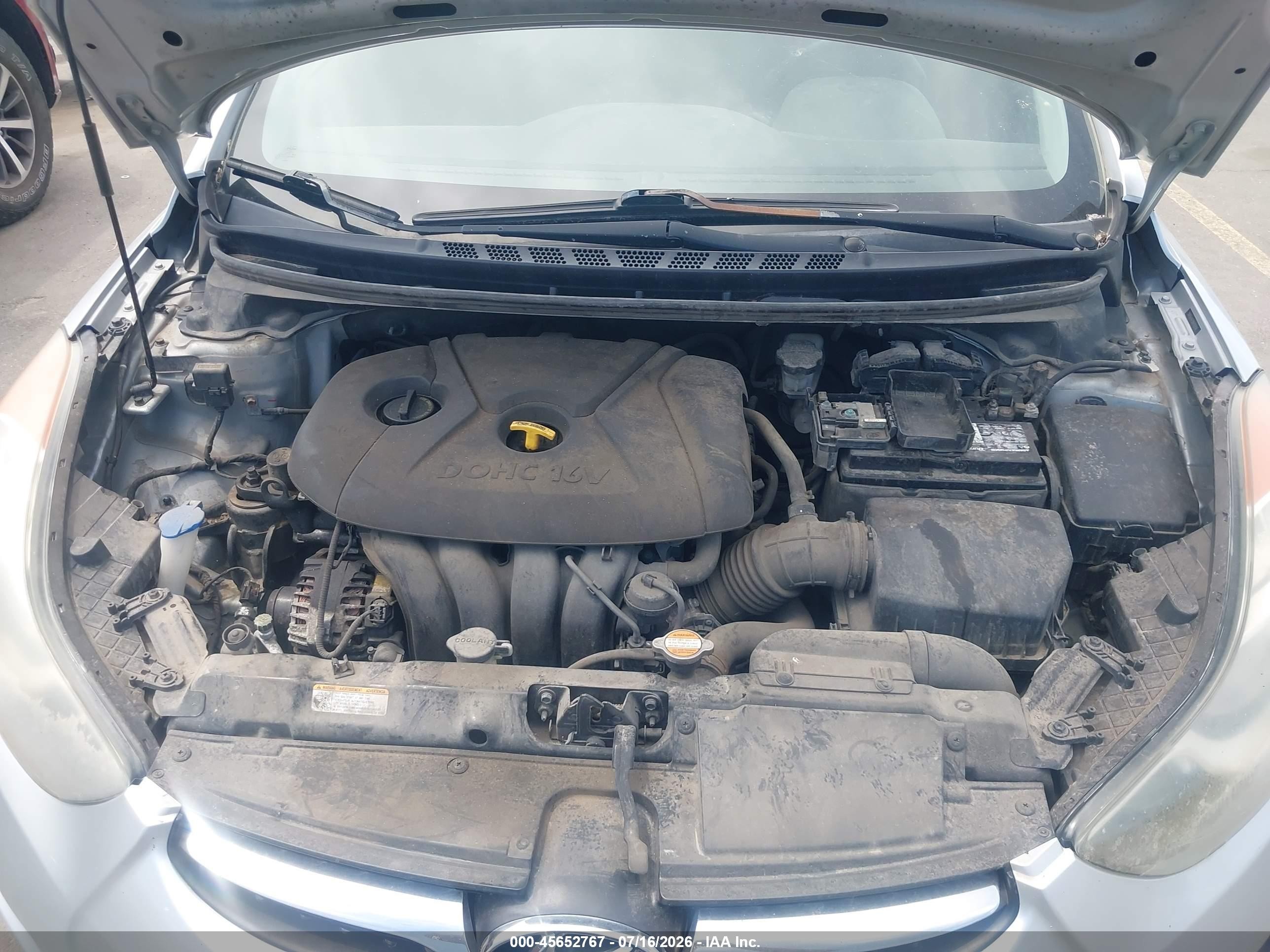 2013 Hyundai Elantra Gls Silver vin: 5NPDH4AE8DH162091