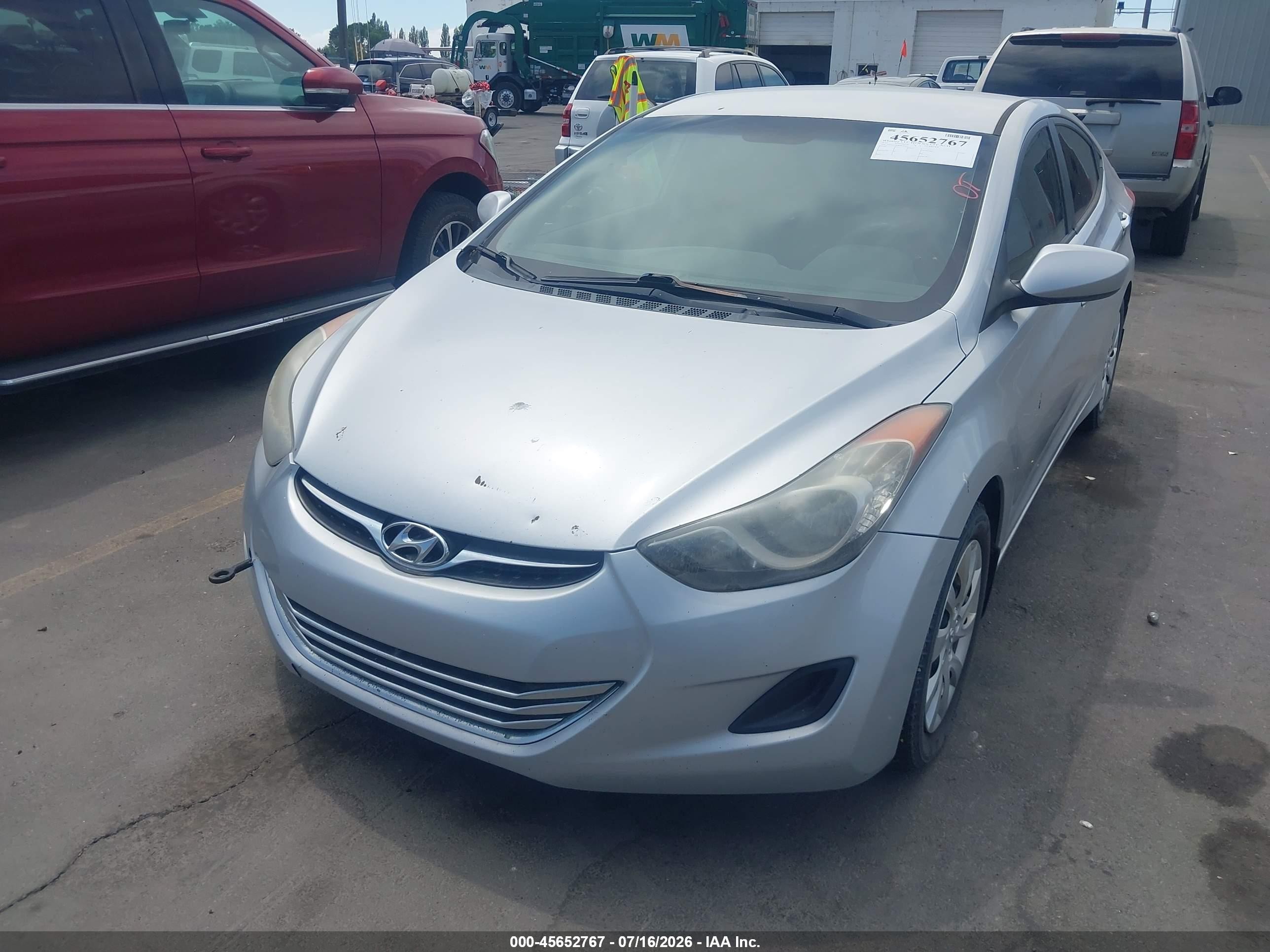 2013 Hyundai Elantra Gls Silver vin: 5NPDH4AE8DH162091