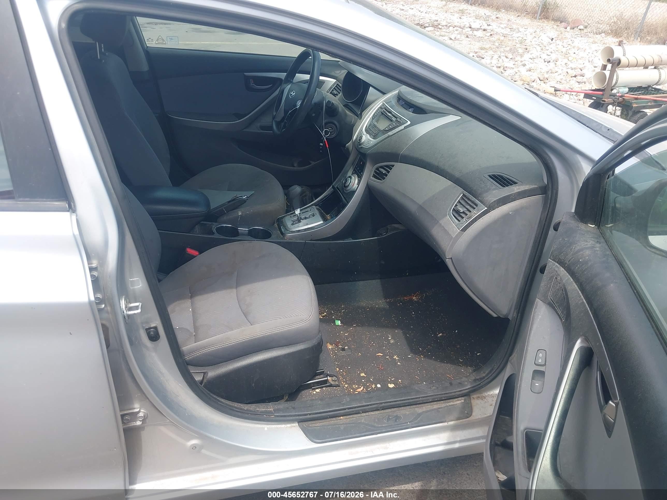 2013 Hyundai Elantra Gls Silver vin: 5NPDH4AE8DH162091