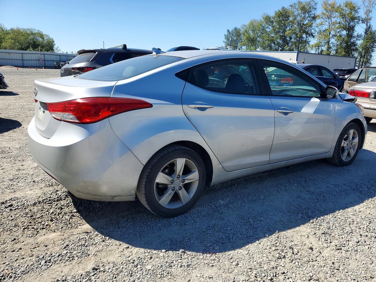 2013 Hyundai Elantra Gls Silver vin: 5NPDH4AE8DH169753