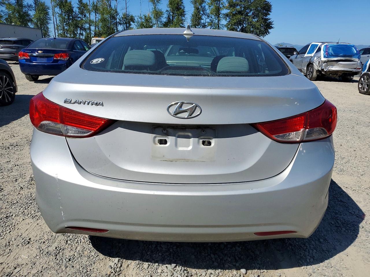 2013 Hyundai Elantra Gls Silver vin: 5NPDH4AE8DH169753