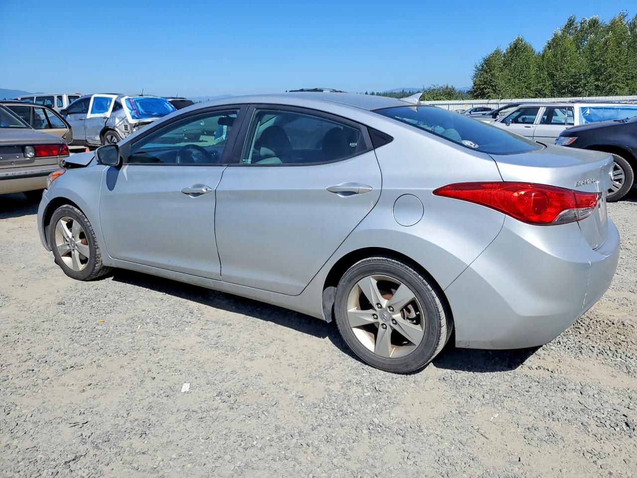 2013 Hyundai Elantra Gls Silver vin: 5NPDH4AE8DH169753