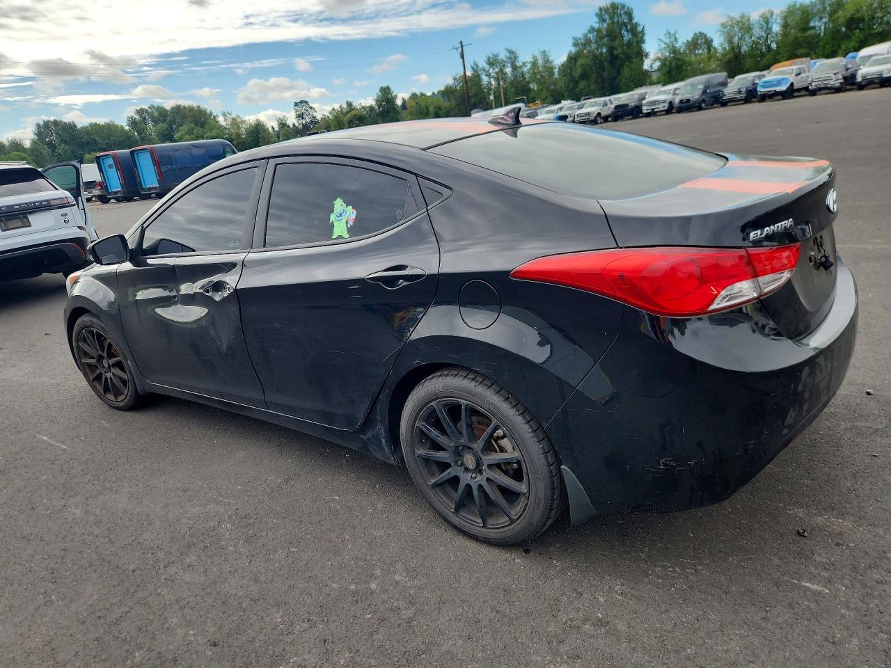 2013 Hyundai Elantra Limited Black vin: 5NPDH4AE8DH170787