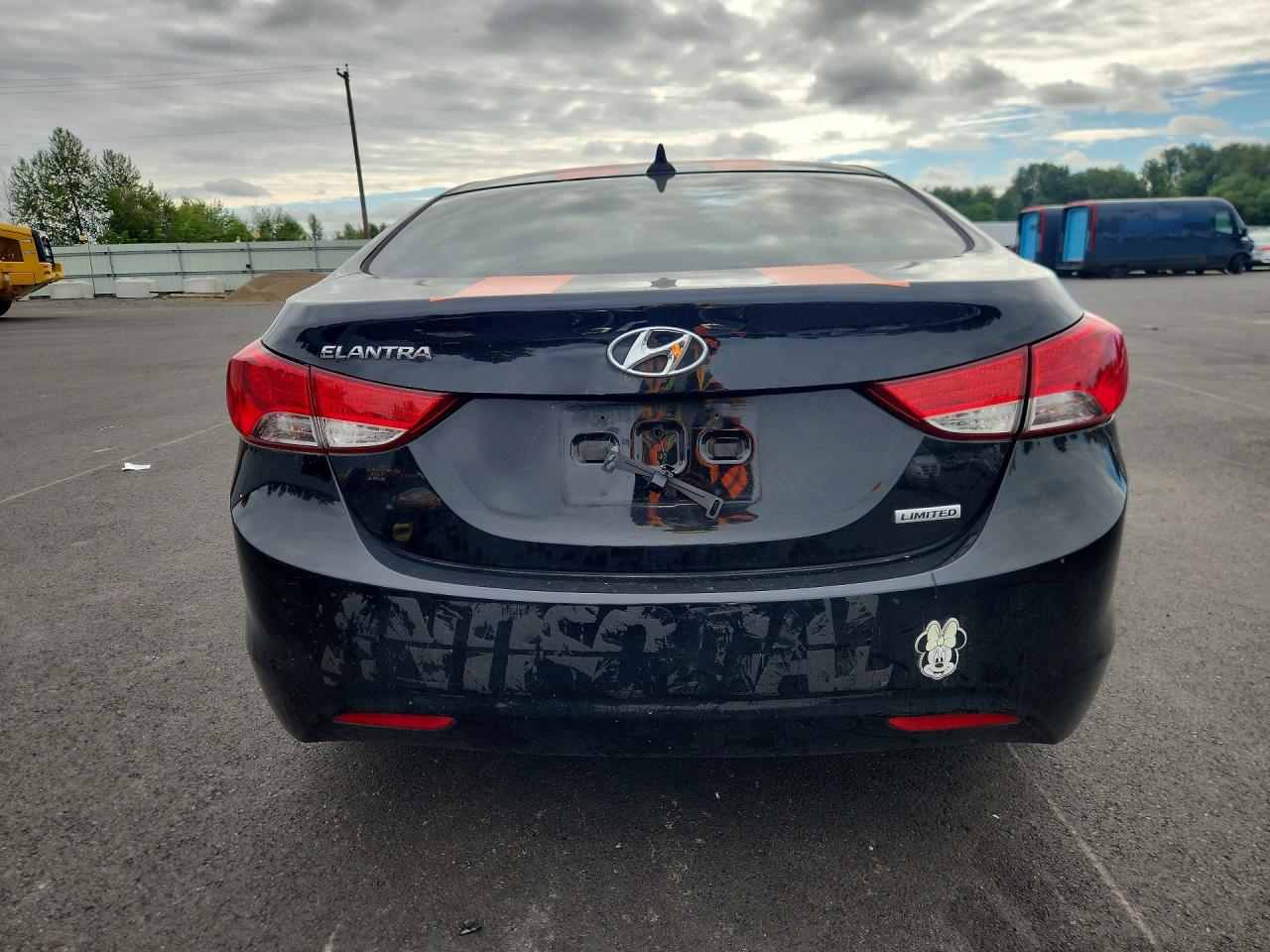 2013 Hyundai Elantra Limited Black vin: 5NPDH4AE8DH170787