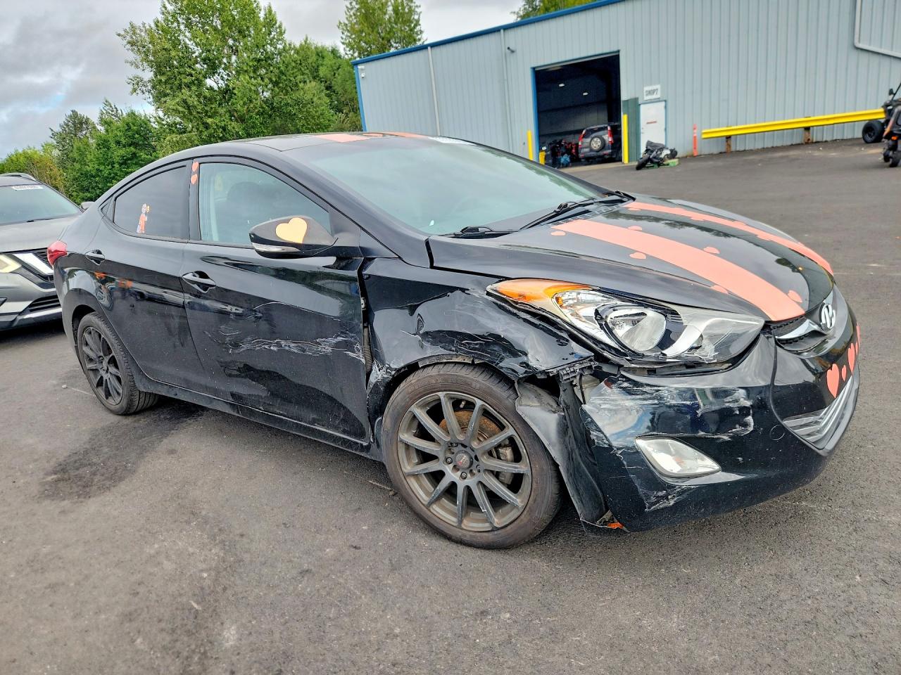 2013 Hyundai Elantra Limited Black vin: 5NPDH4AE8DH170787